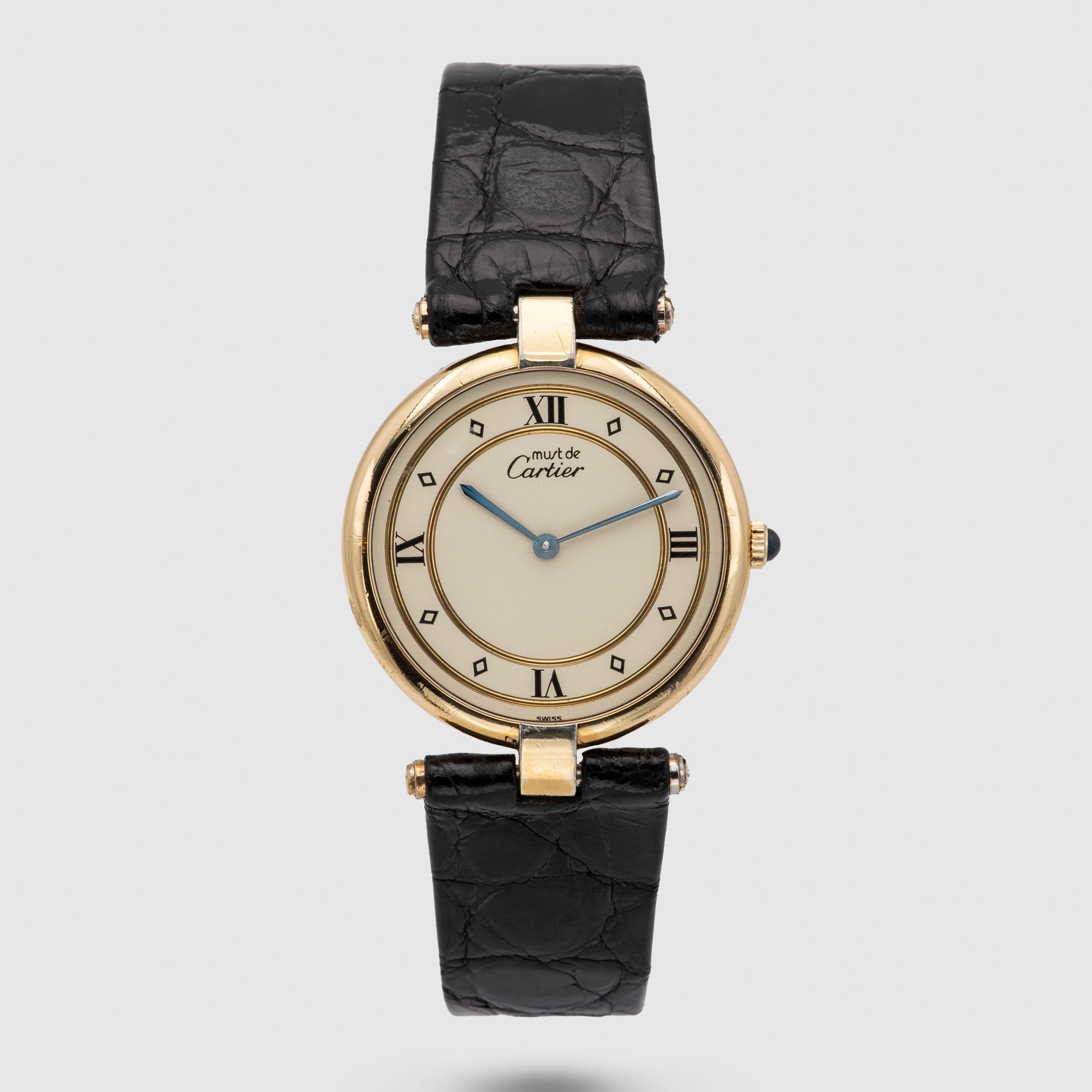 1990's Cartier Must De Vermeil Ivory Dial Ref. 590003