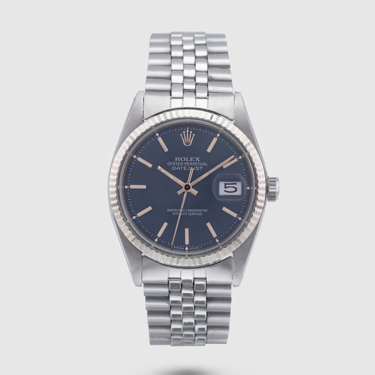 1972 Rolex Datejust St/WG Blue Dial Ref. 1601