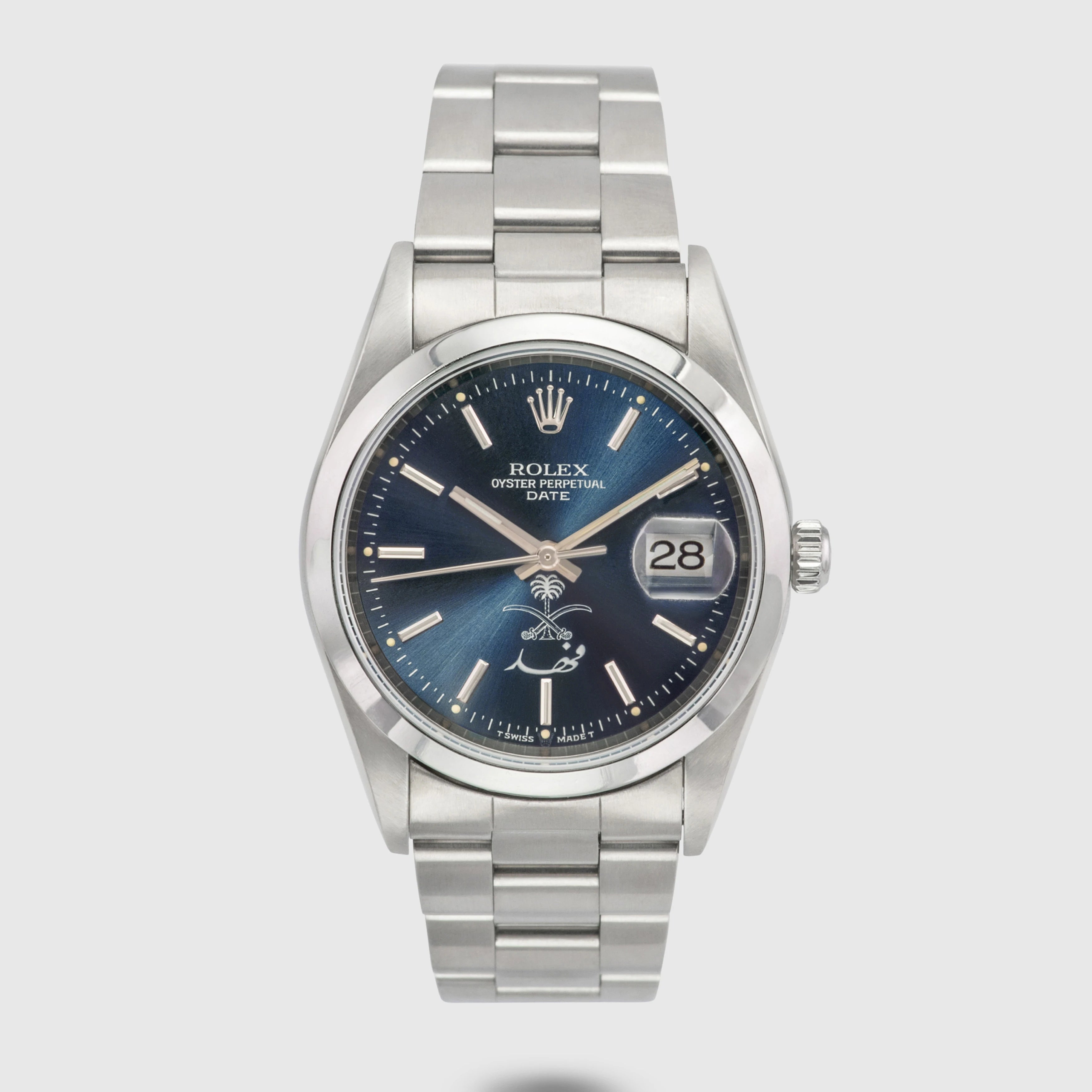 1999 Rolex Oyster Perpetual Date Saud Logo 'Fahd' Ref. 15200