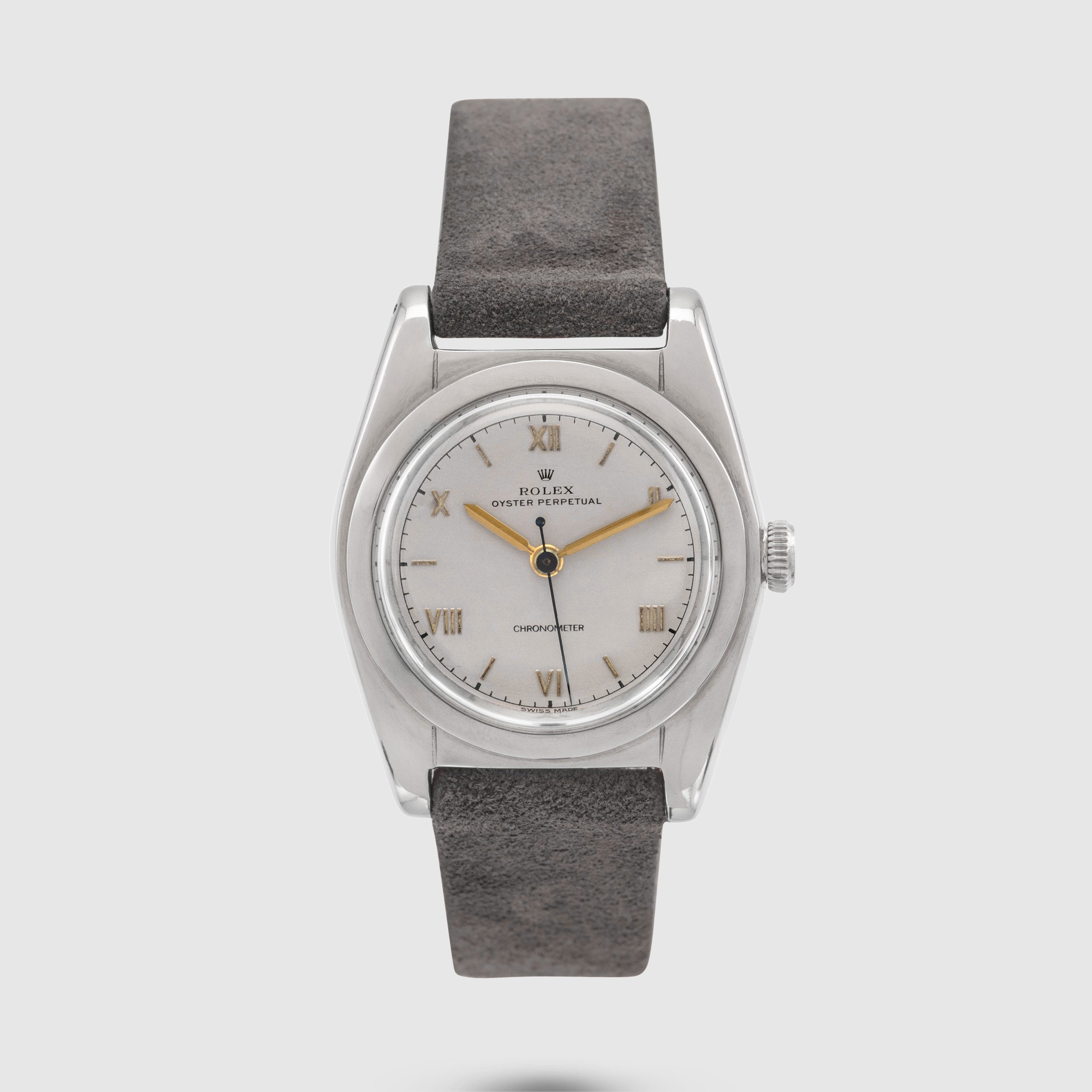 1940 Rolex Bubbleback Silver Dial Ref. 2940