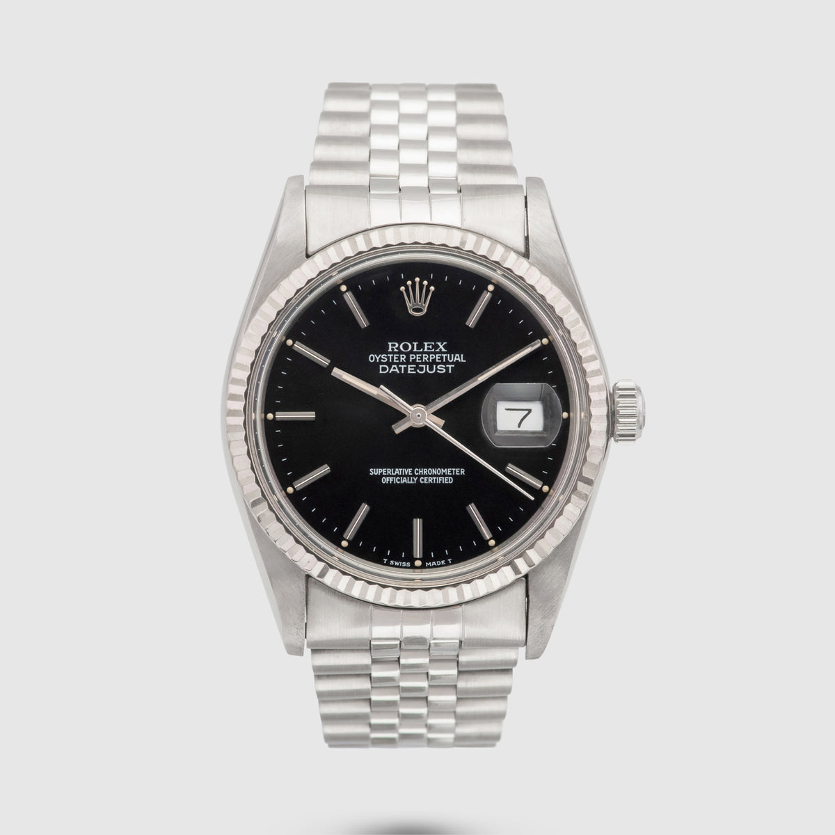 1988 Rolex Datejust Black Dial St/WG Ref. 16014