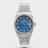 2000 Rolex Datejust Sodalite Diamond Dial St/WG Ref. 16234 (with Papers)
