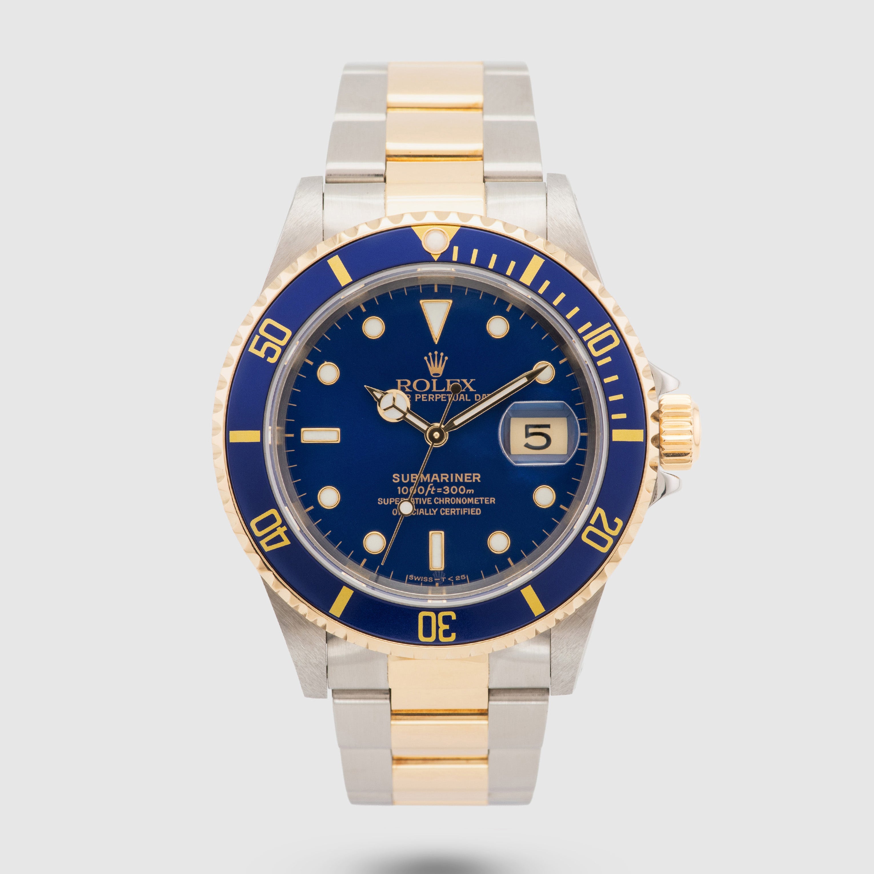 1997 Rolex Submariner Blue Dial St/G Ref. 16613 (with Orig. Papers and CPO Warranty)