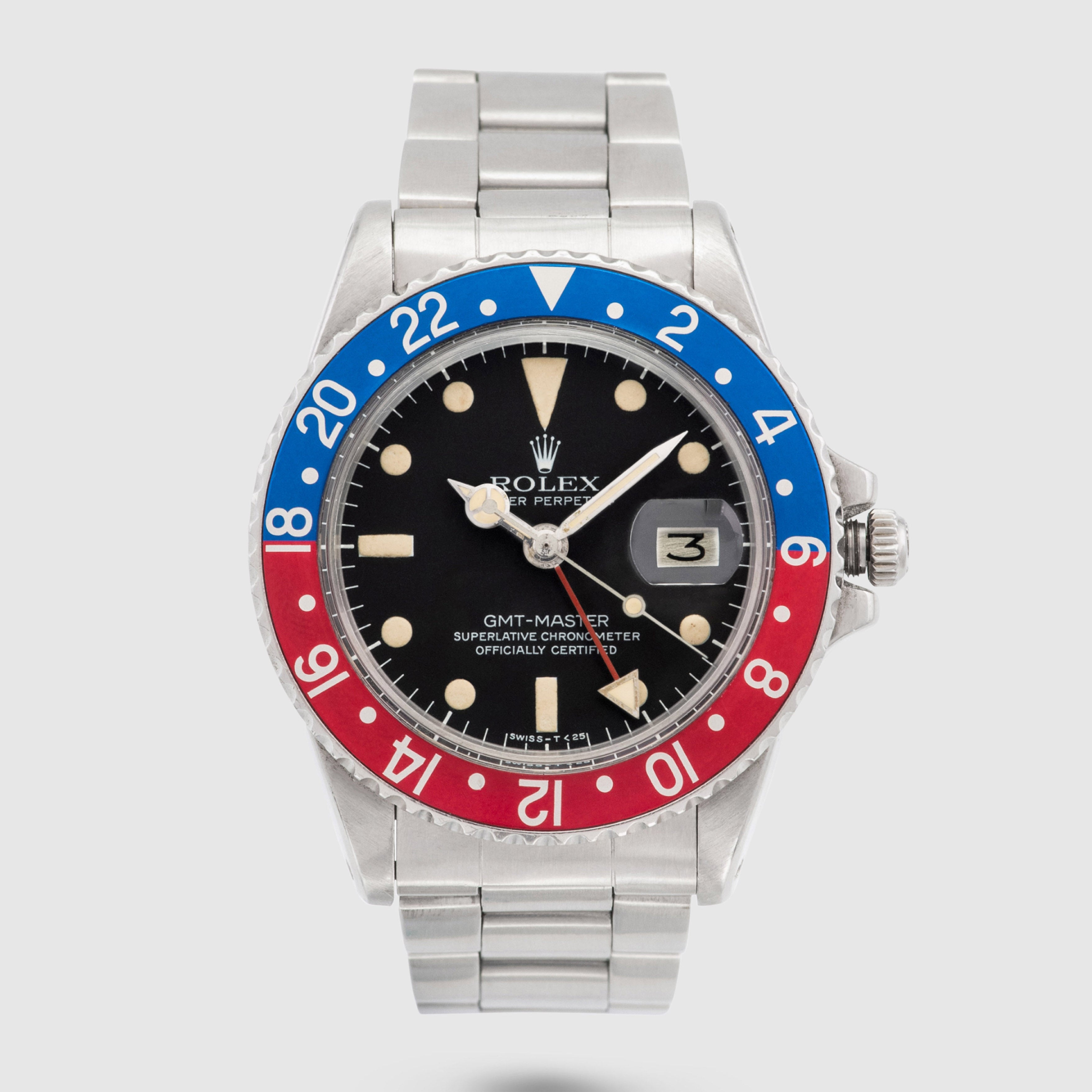 1978 Rolex GMT Master Pepsi Stainless Steel Ref. 1675