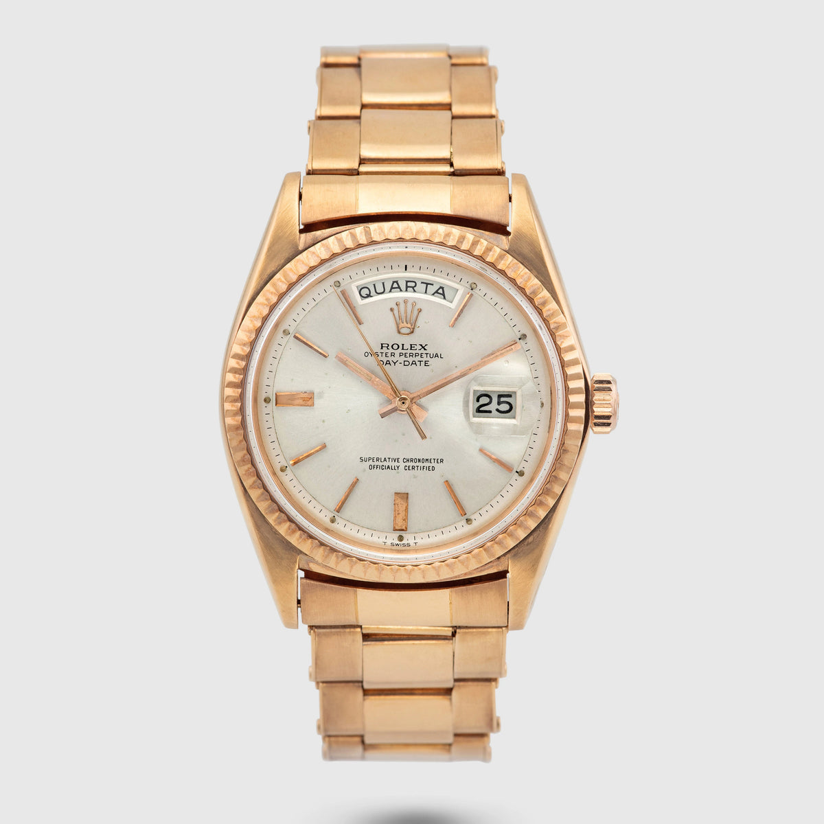 1966 Rolex Day Date Pink Gold Gay Frères Oyster Bracelet Ref.1803