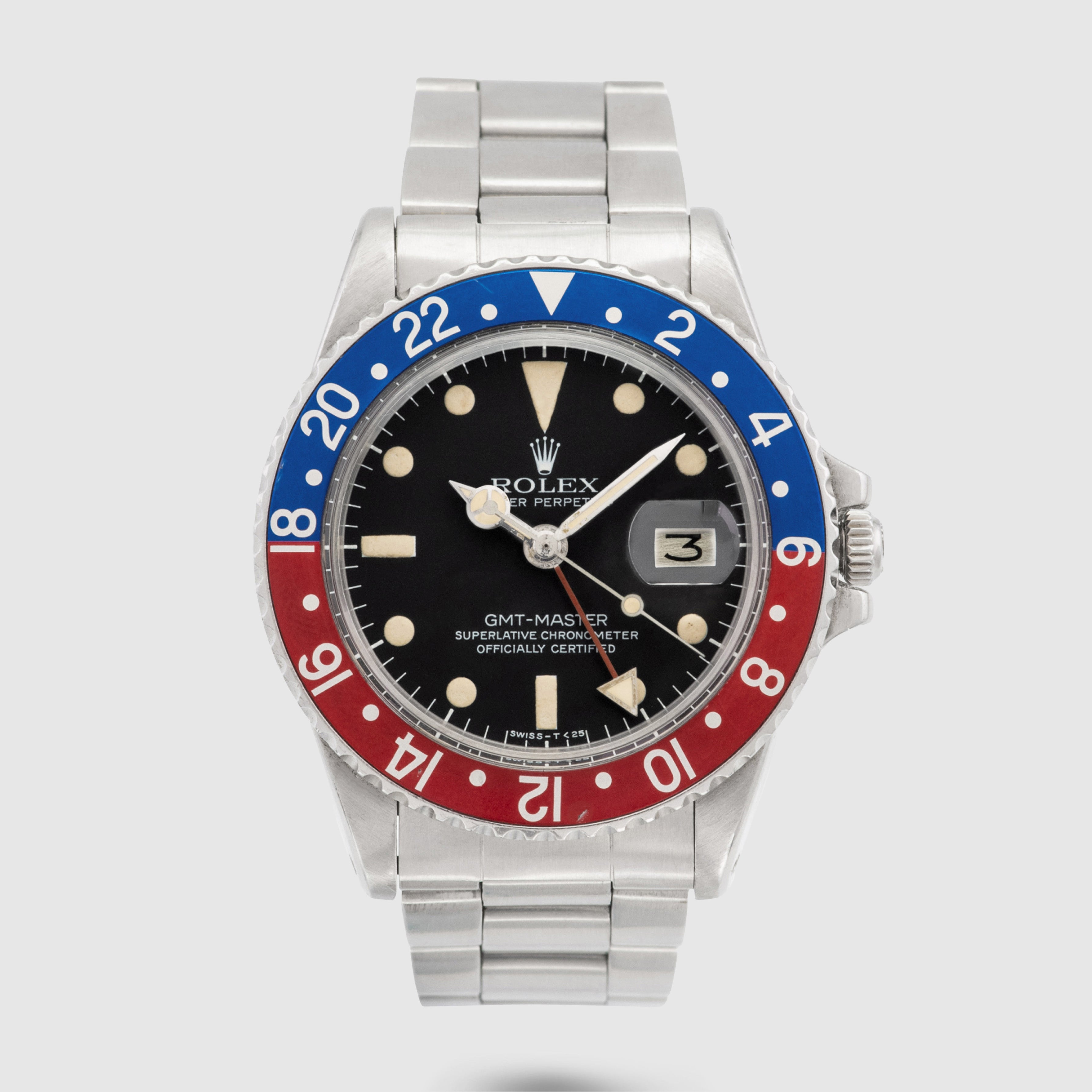 1978 Rolex GMT Master Pepsi Stainless Steel Ref. 1675