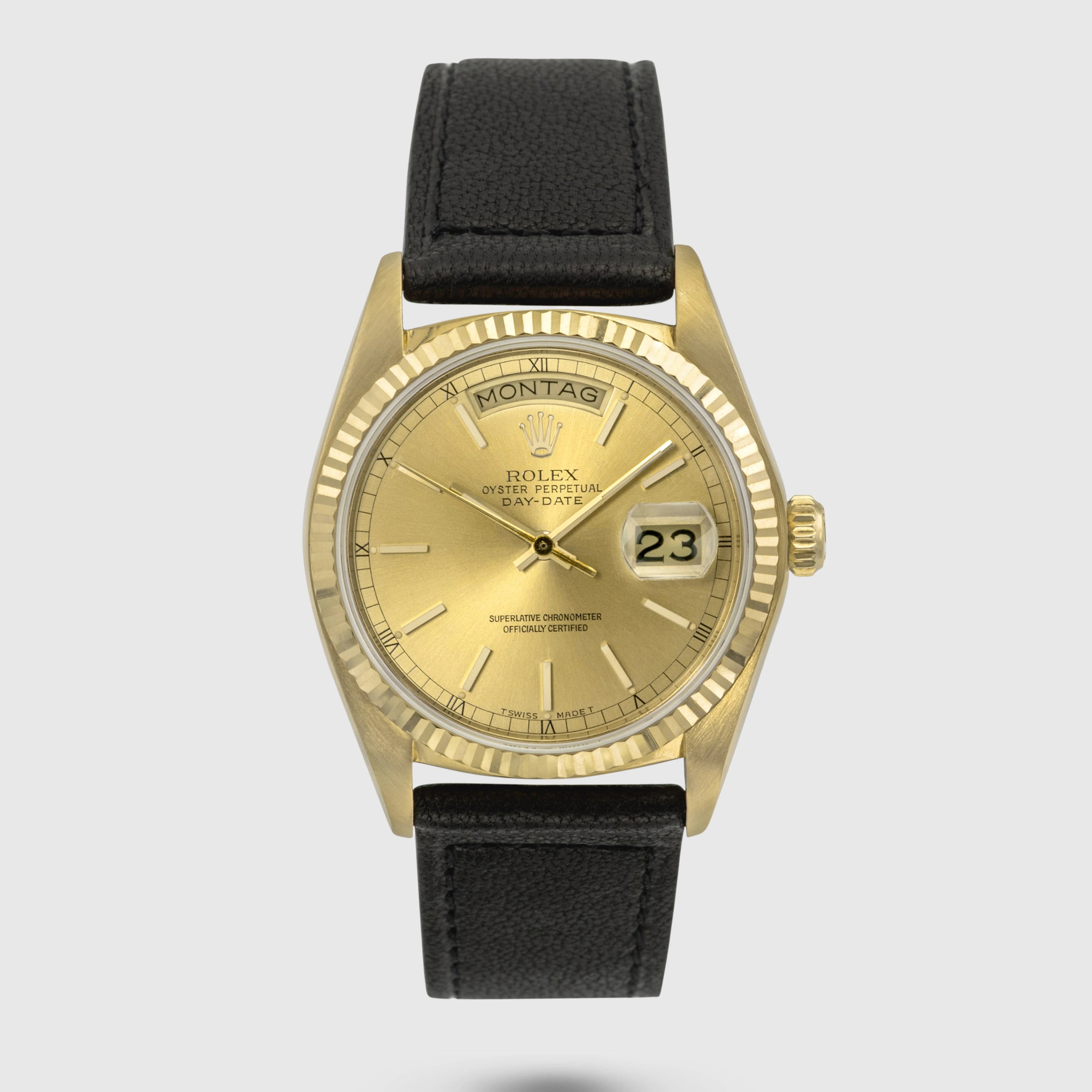 1980 Rolex Day Date Champagne Dial Ref. 18038