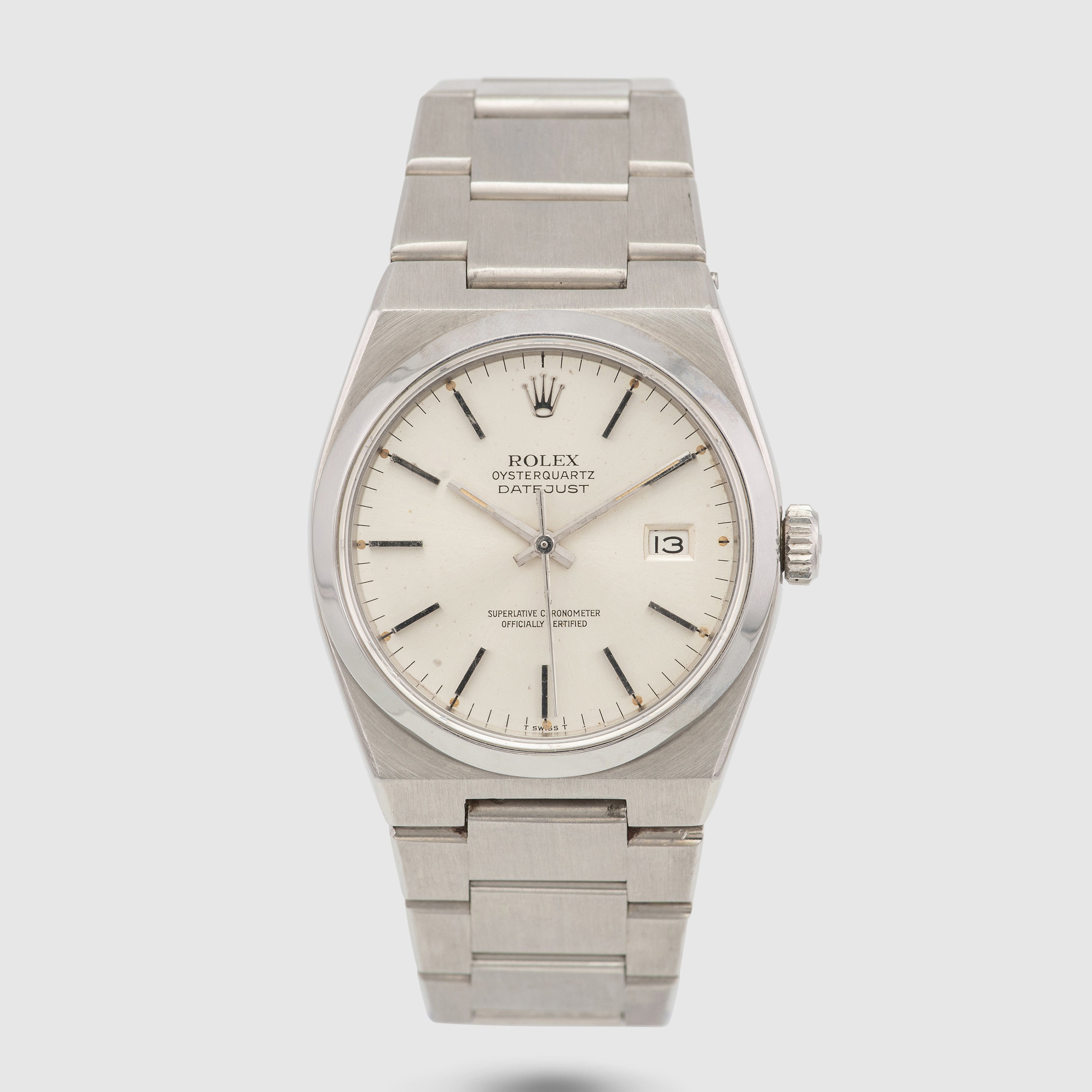 1979 Rolex Datejust Oysterquartz Silver Dial Ref. 17000