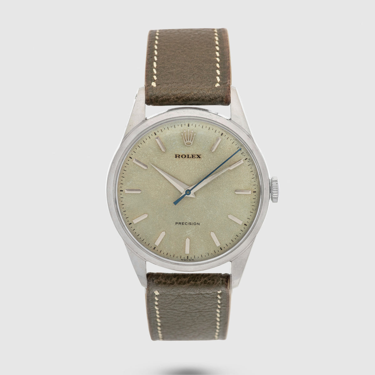 1954 Rolex Dress Watch Stainless Steel Sand Finish Dial Ref. 8896