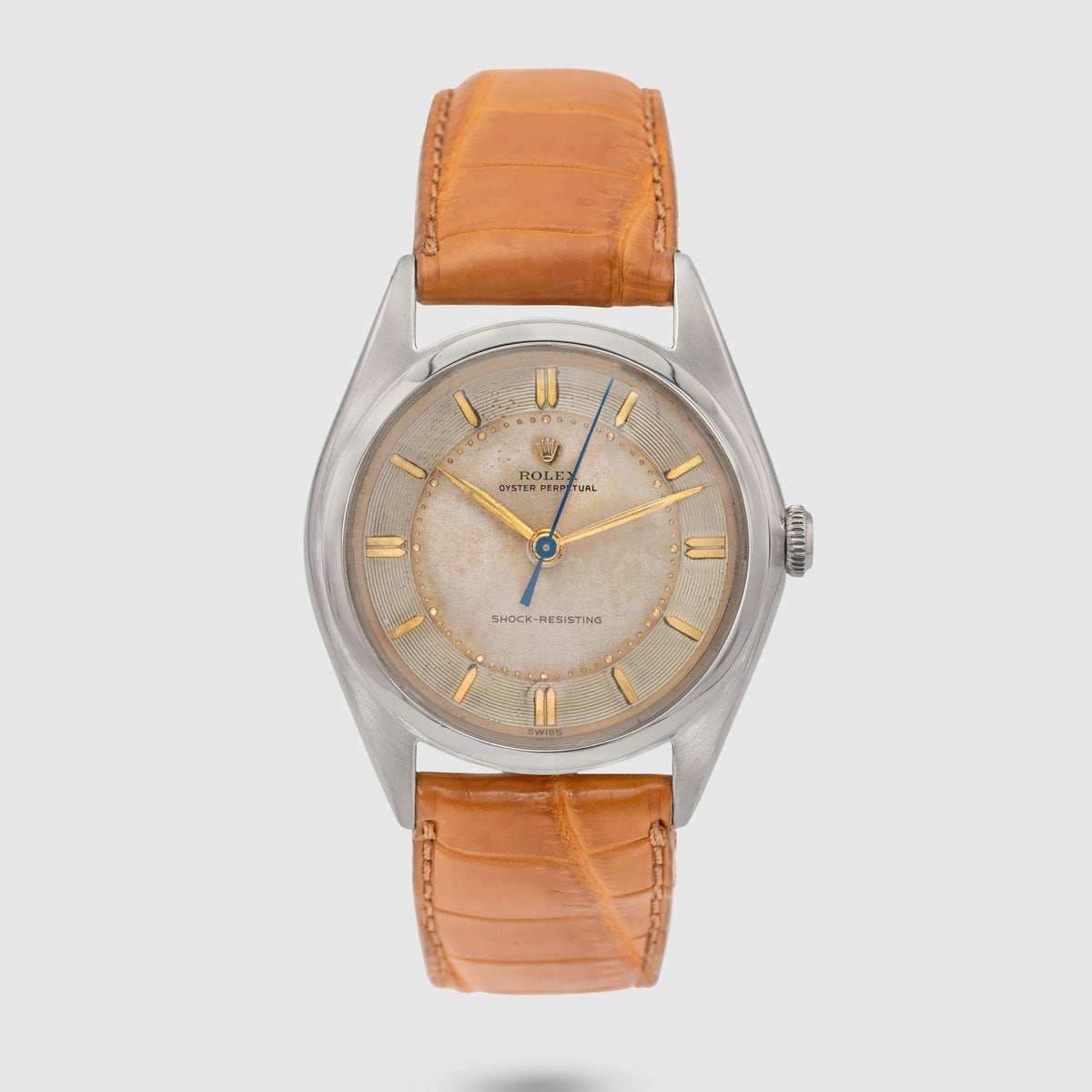 1946 Rolex Big Bubbleback Two Tone Dial Stainless Steel Ref. 5028