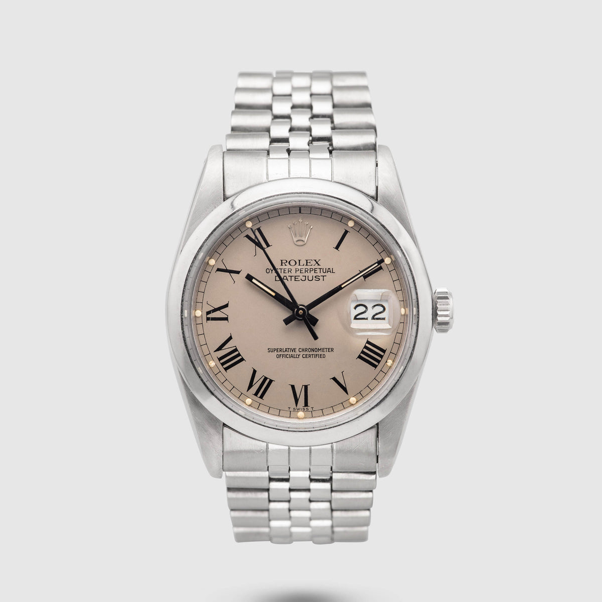 1983 Rolex Datejust Grey Buckley Dial Ref. 16000 (Full Set)