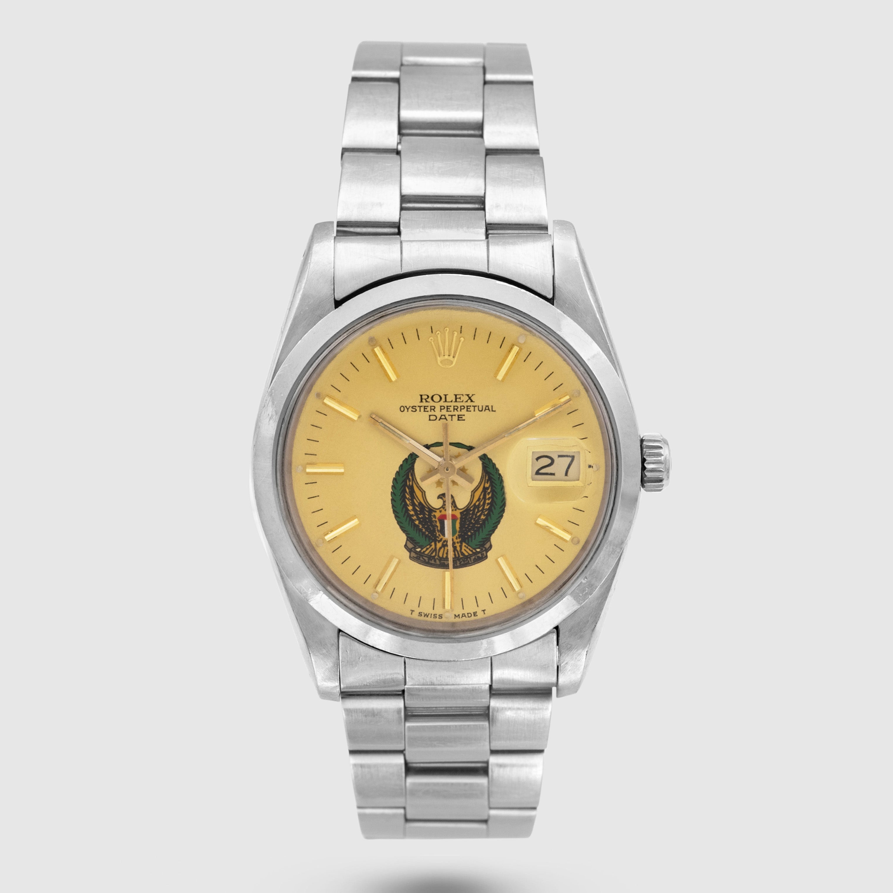 1985 Rolex Oyster Perpetual Date Champagne Dial 'UAE Armed Forces' Ref. 15000