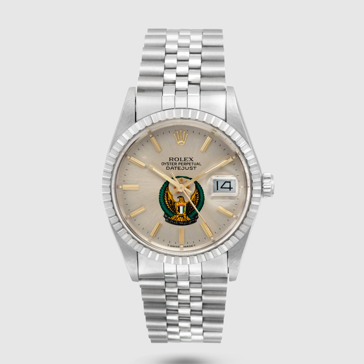 1988 Rolex Datejust Silver Dial 'UAE Armed Forces' Unpolished Like New Ref. 16030 (Full Set)