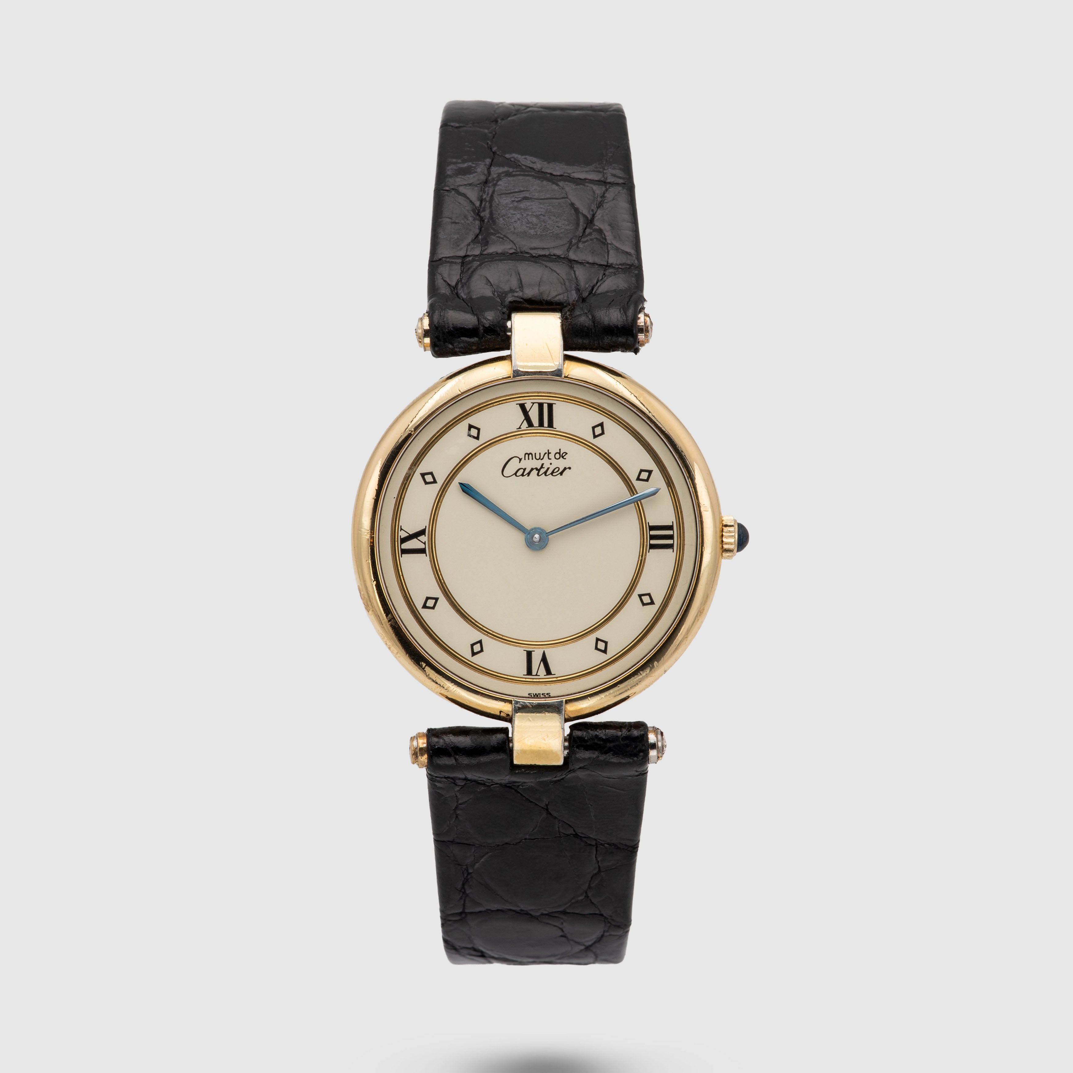 1990's Cartier Must De Vermeil Ivory Dial Ref. 590003