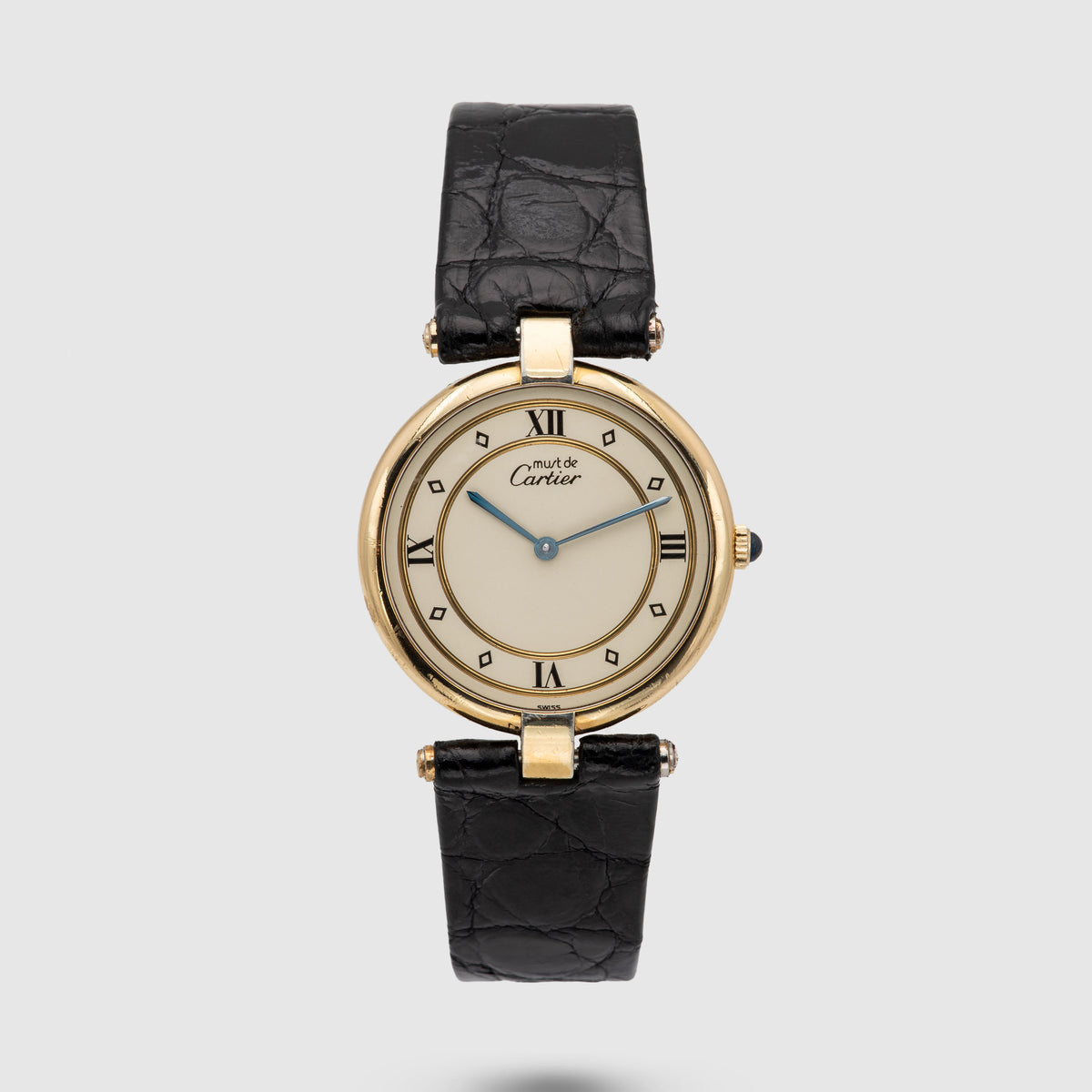 1990's Cartier Must De Vermeil Ivory Dial Ref. 590003