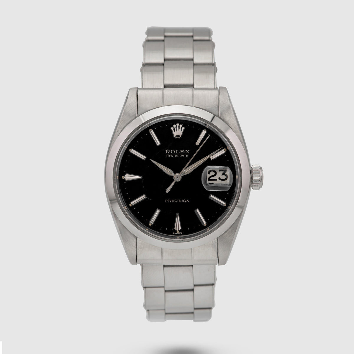 1964 Rolex Oyster Date Precision Black Gilt Dial NOS Ref. 6694