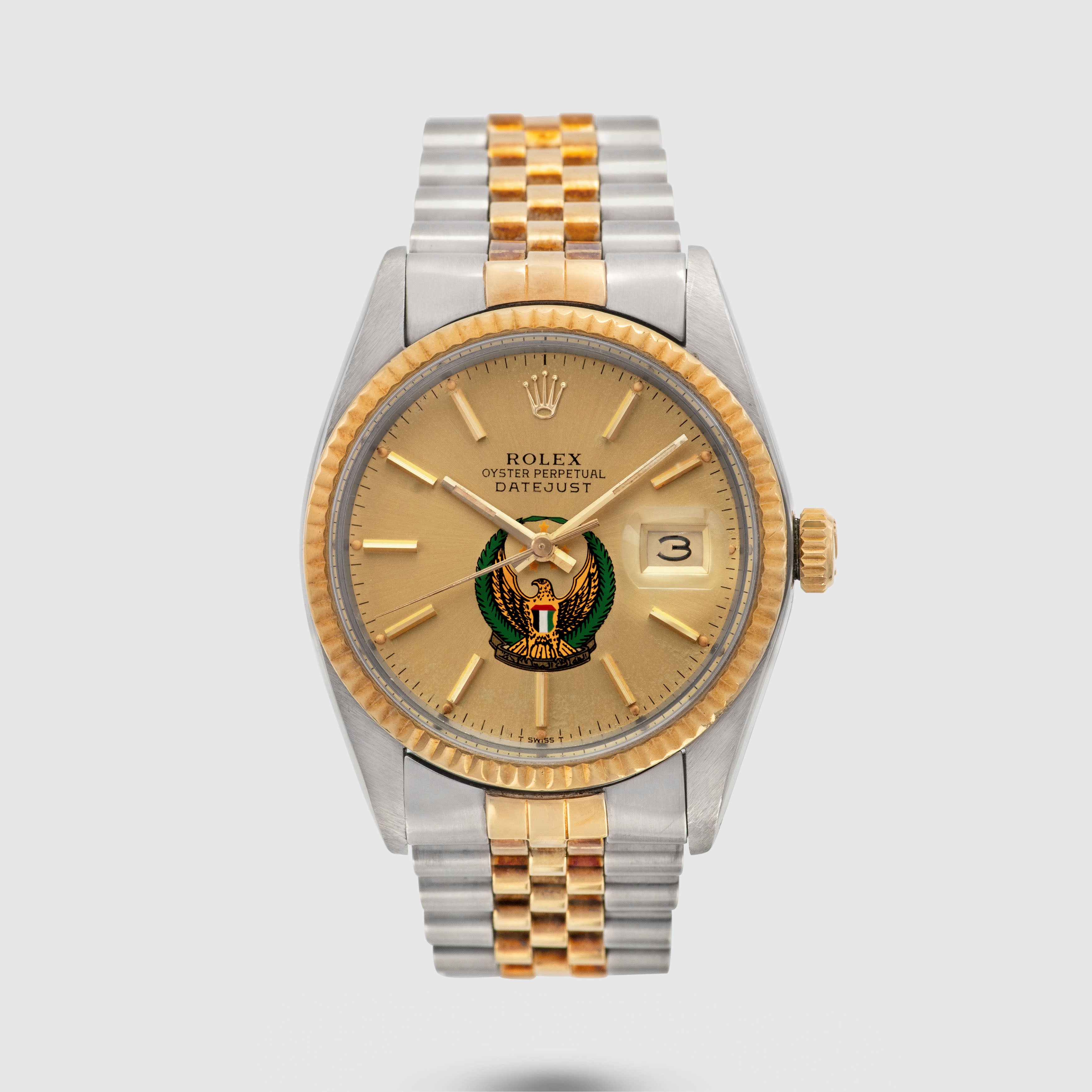 1979 Rolex Datejust Champagne with UAE Armed Forces Logo Ref. 16013