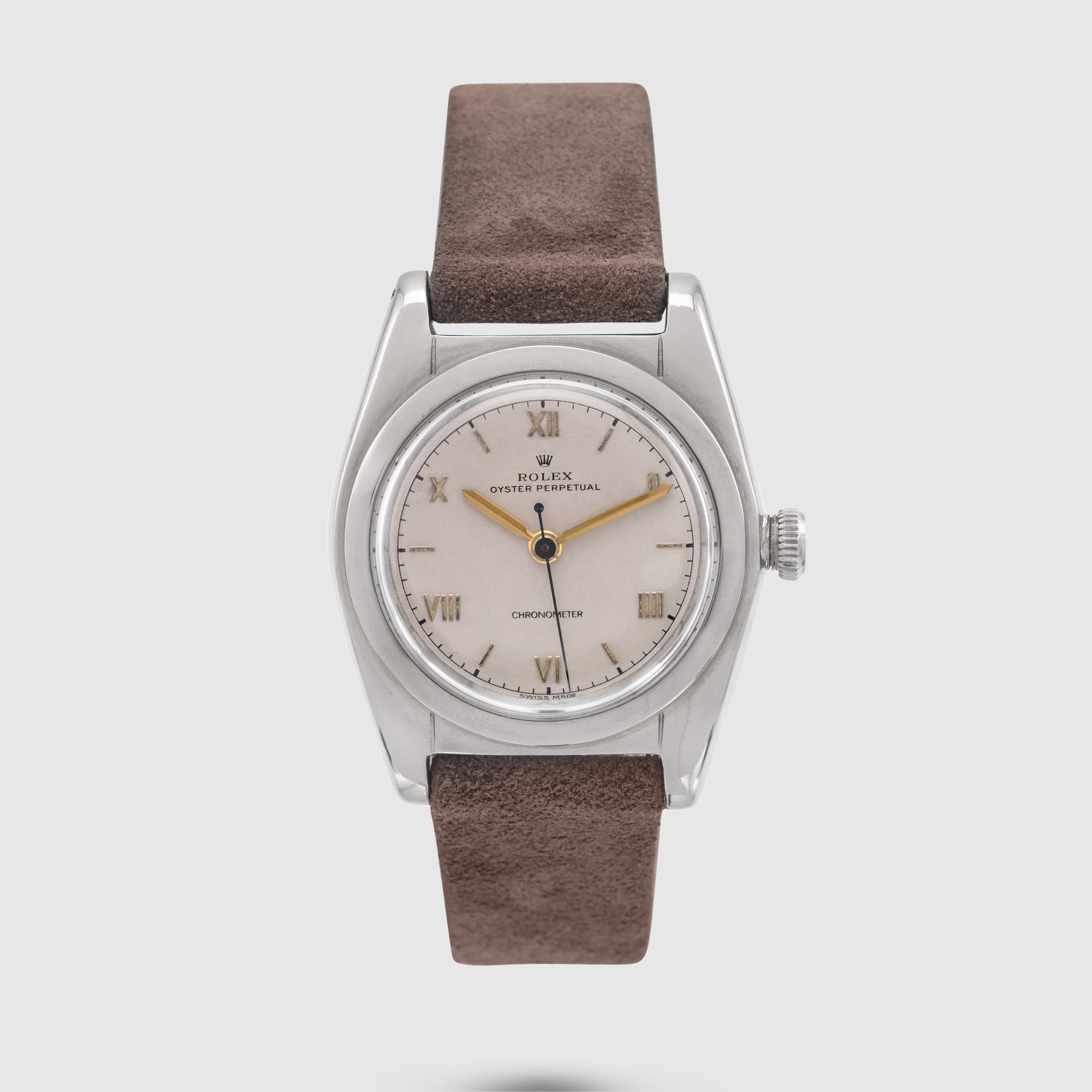 1940 Rolex Bubbleback Silver Dial Ref. 2940