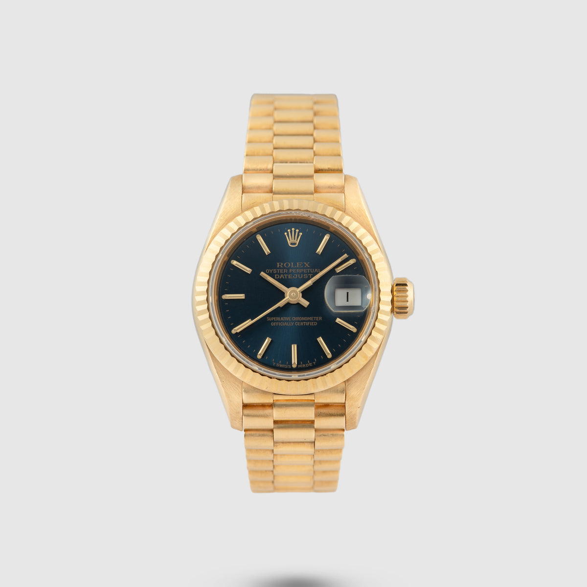 1992 Rolex Lady Datejust 18k Yellow Gold Ref. 69178 (with Box & papers)