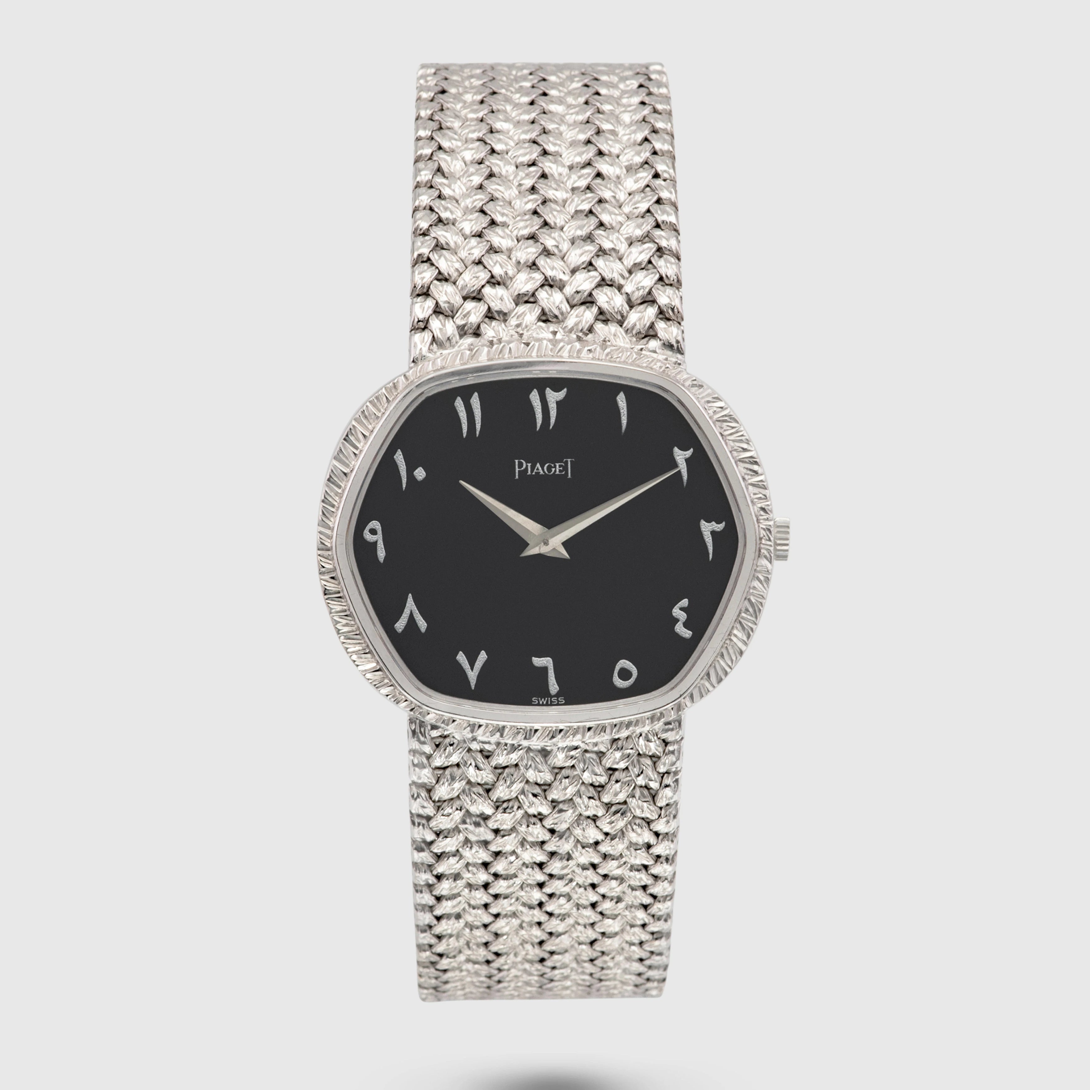 1982 Piaget Onyx Dial with Eastern Hindi Numerals White Gold Ref. 9597 D2