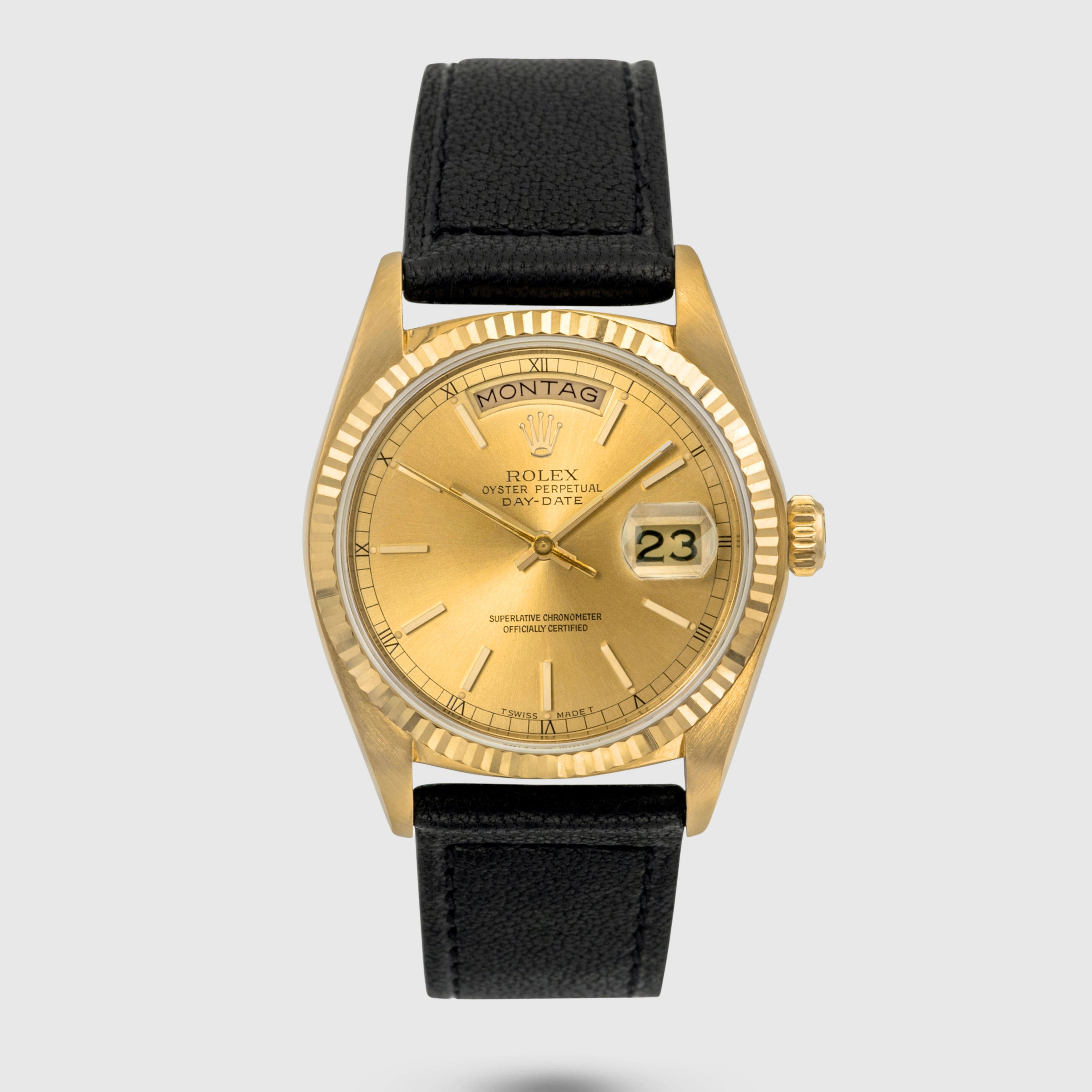 1980 Rolex Day Date Champagne Dial Ref. 18038