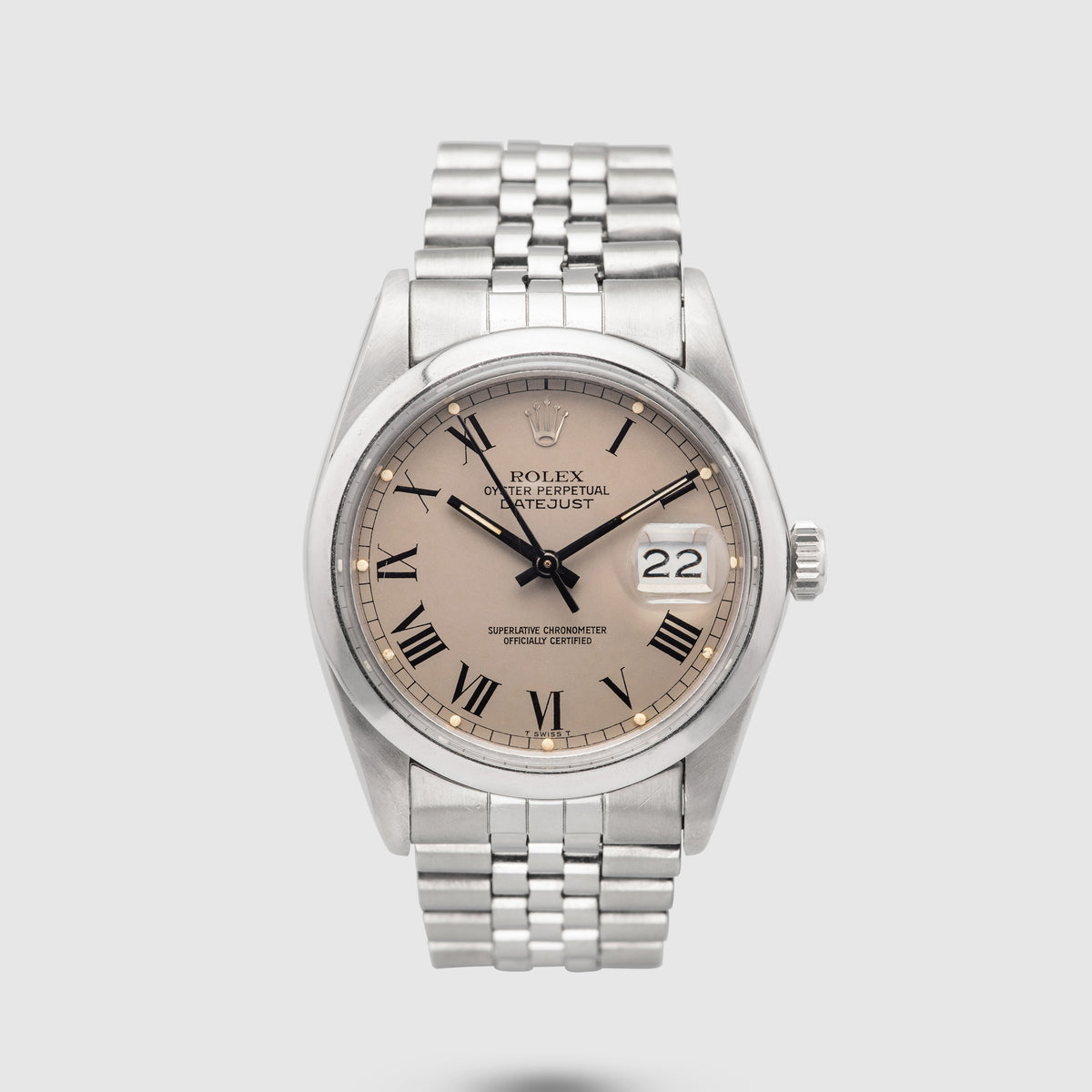 1983 Rolex Datejust Grey Buckley Dial Ref. 16000 (Full Set)