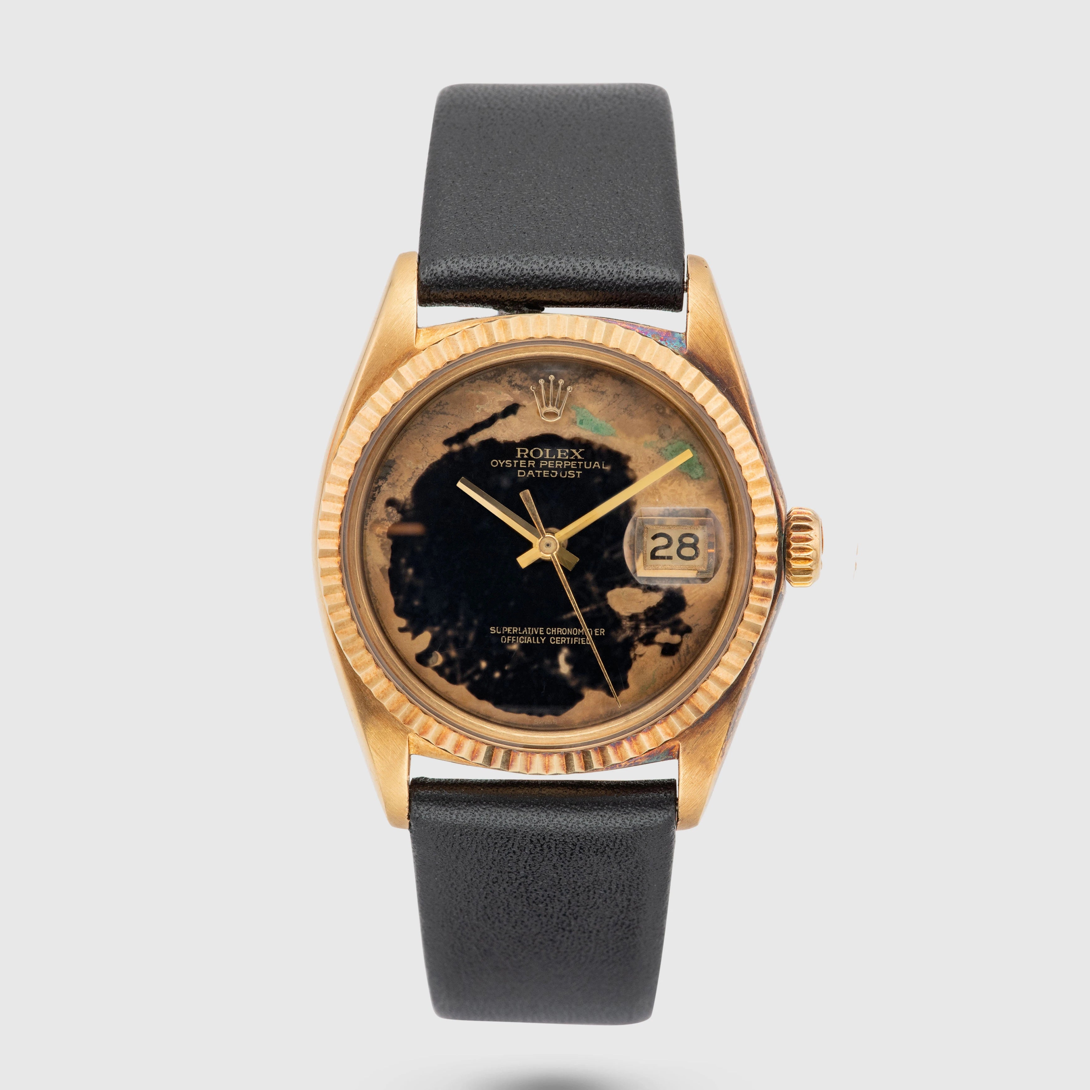 1972 Rolex Datejust 18k Onyx Dial Ref. 1601