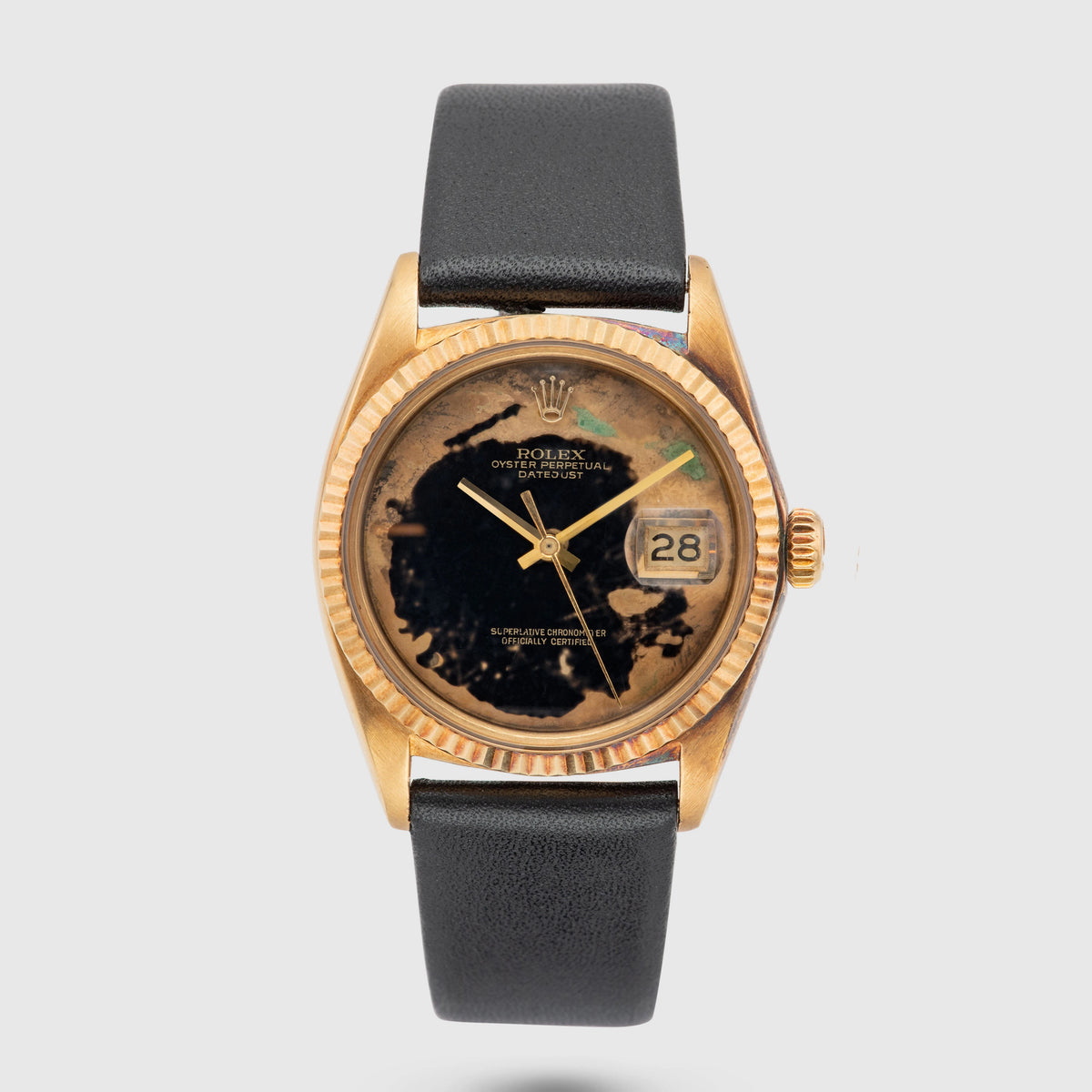 1972 Rolex Datejust 18k Onyx/Obsidian Dial Ref. 1601