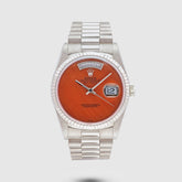 1995 Rolex Day Date White Gold Coral Ref. 18239
