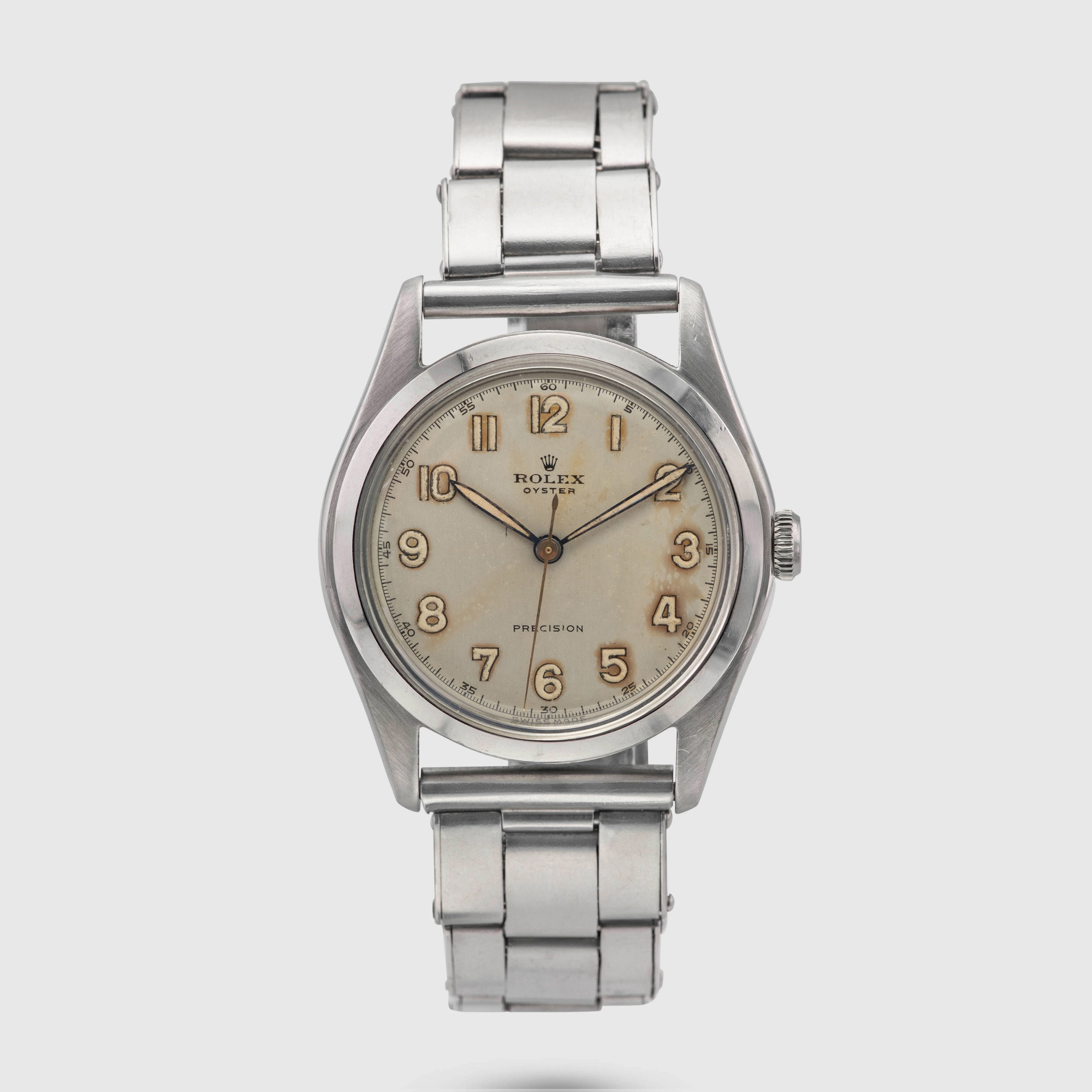 1948 Rolex Oyster Precision Flatback Arabic Radium Dial Ref. 4499