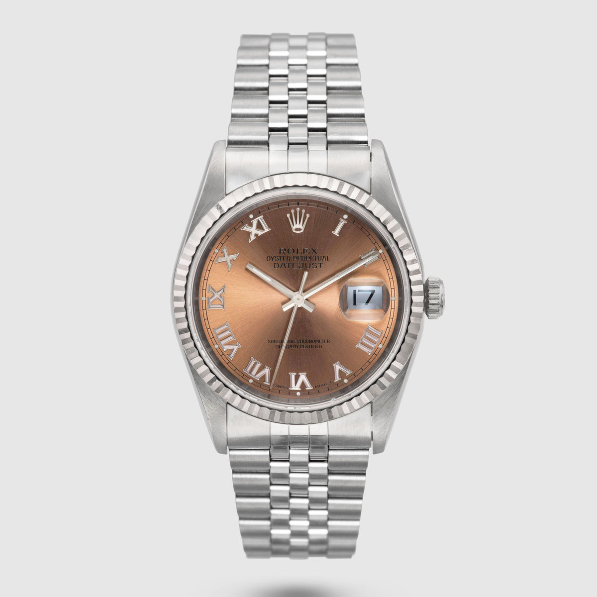 1996 Rolex Datejust St/WG Salmon Dial Ref. 16234 (Box & Paper)