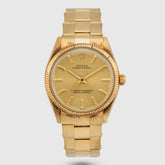 1976 Rolex Oyster Perpetual 18k Yellow Gold 'NOS' Ref. 1005