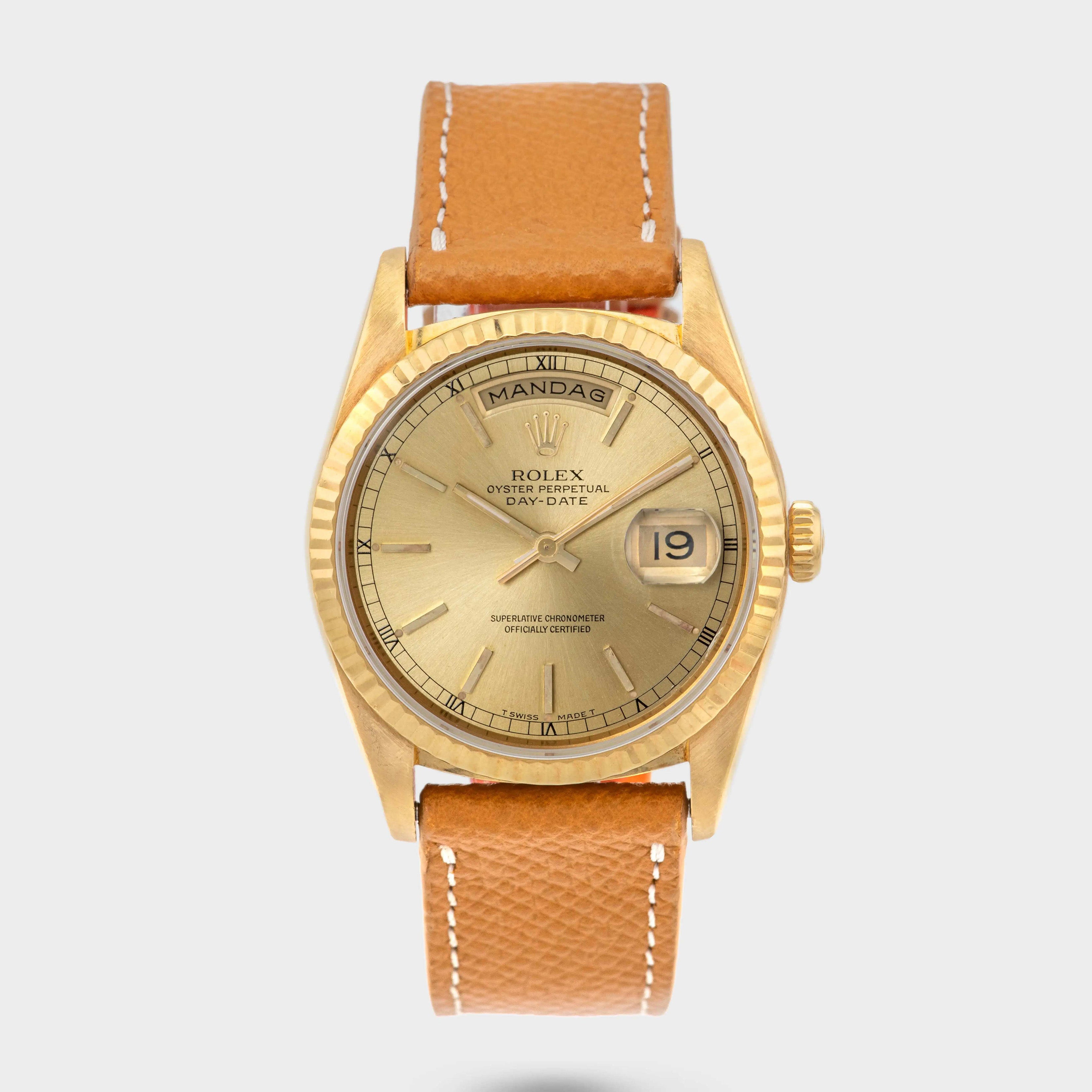 1989 Rolex Day Date Champagne Dial Ref. 18238