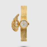 1970's Rolex Precision Ladies Cocktail 18k YG with diamonds