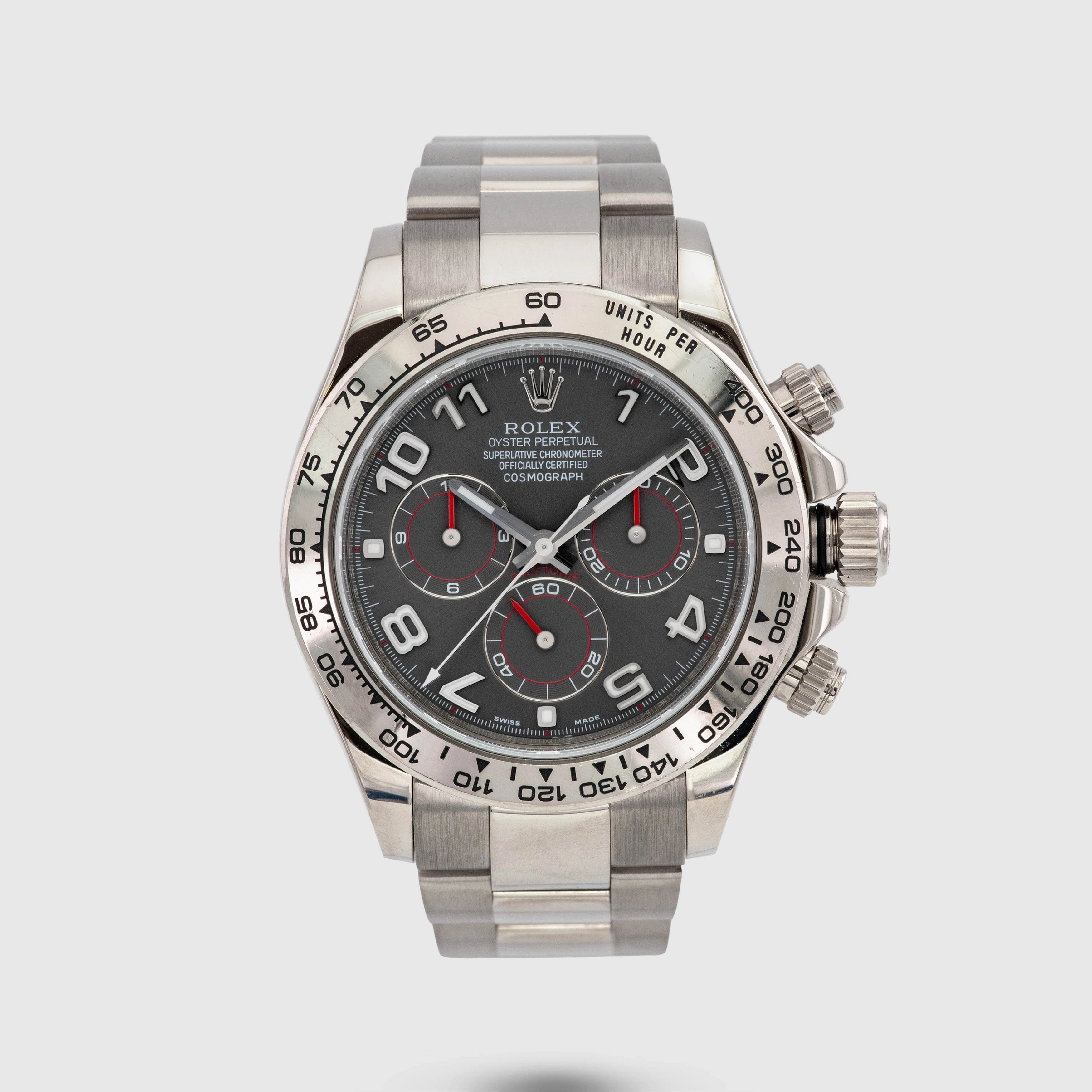 2010 Rolex Daytona Grey Racing Dial Ref. 116509 (Box & Certificate)