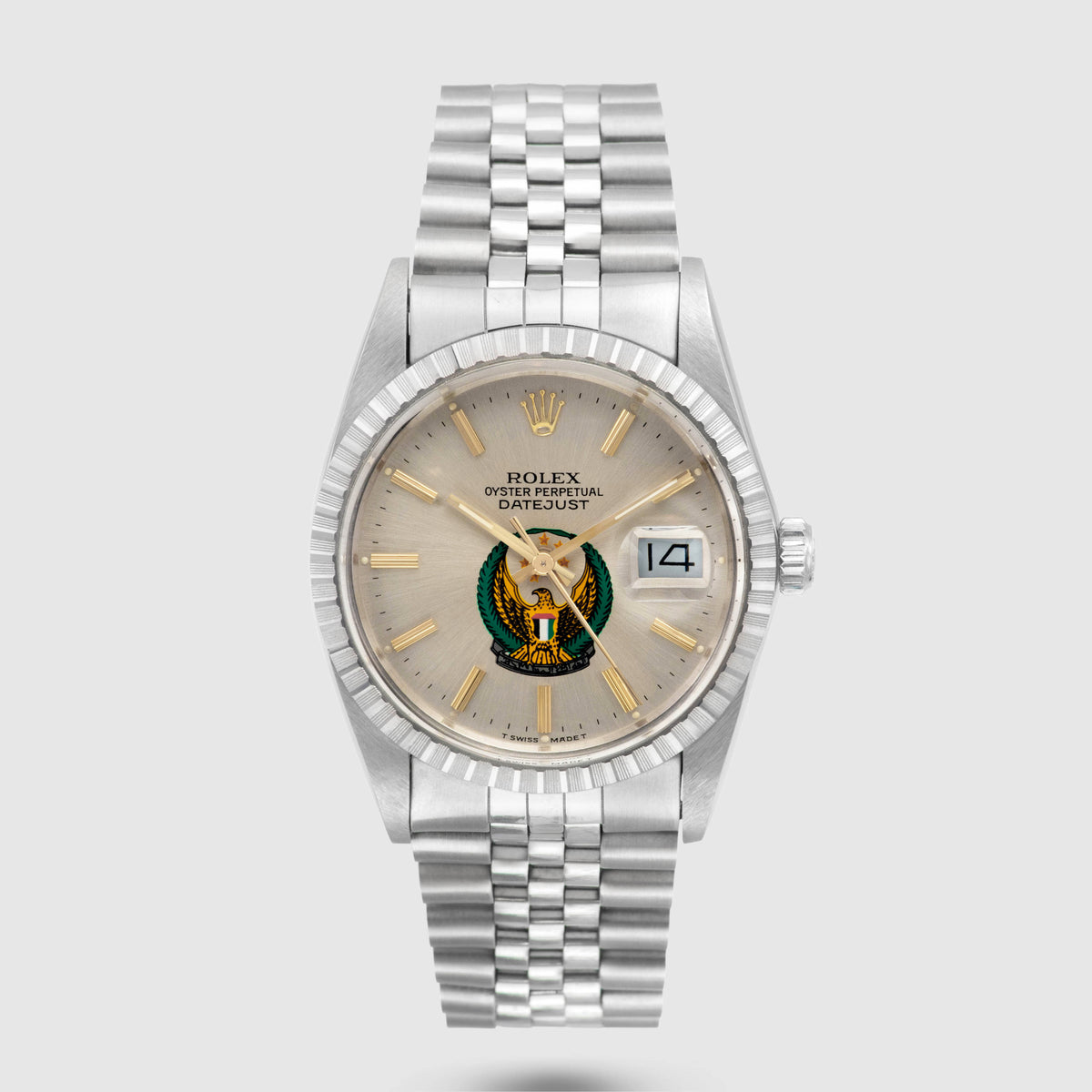 1987 Rolex Datejust Silver Dial 'UAE Armed Forces' Unpolished Like New Ref. 16030 (Full Set)