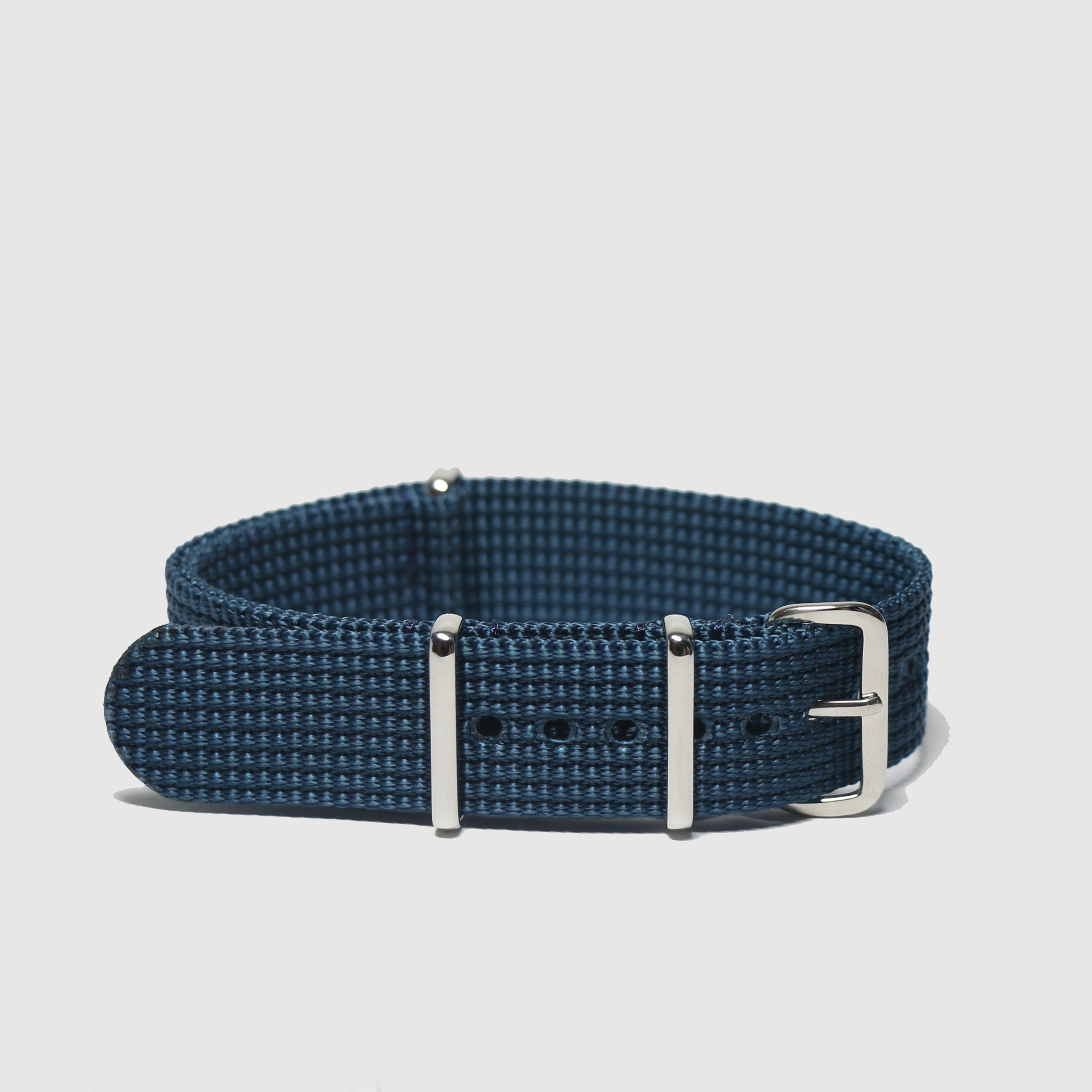 Nato Strap Dark Blue - Braided (Multiple Sizes)