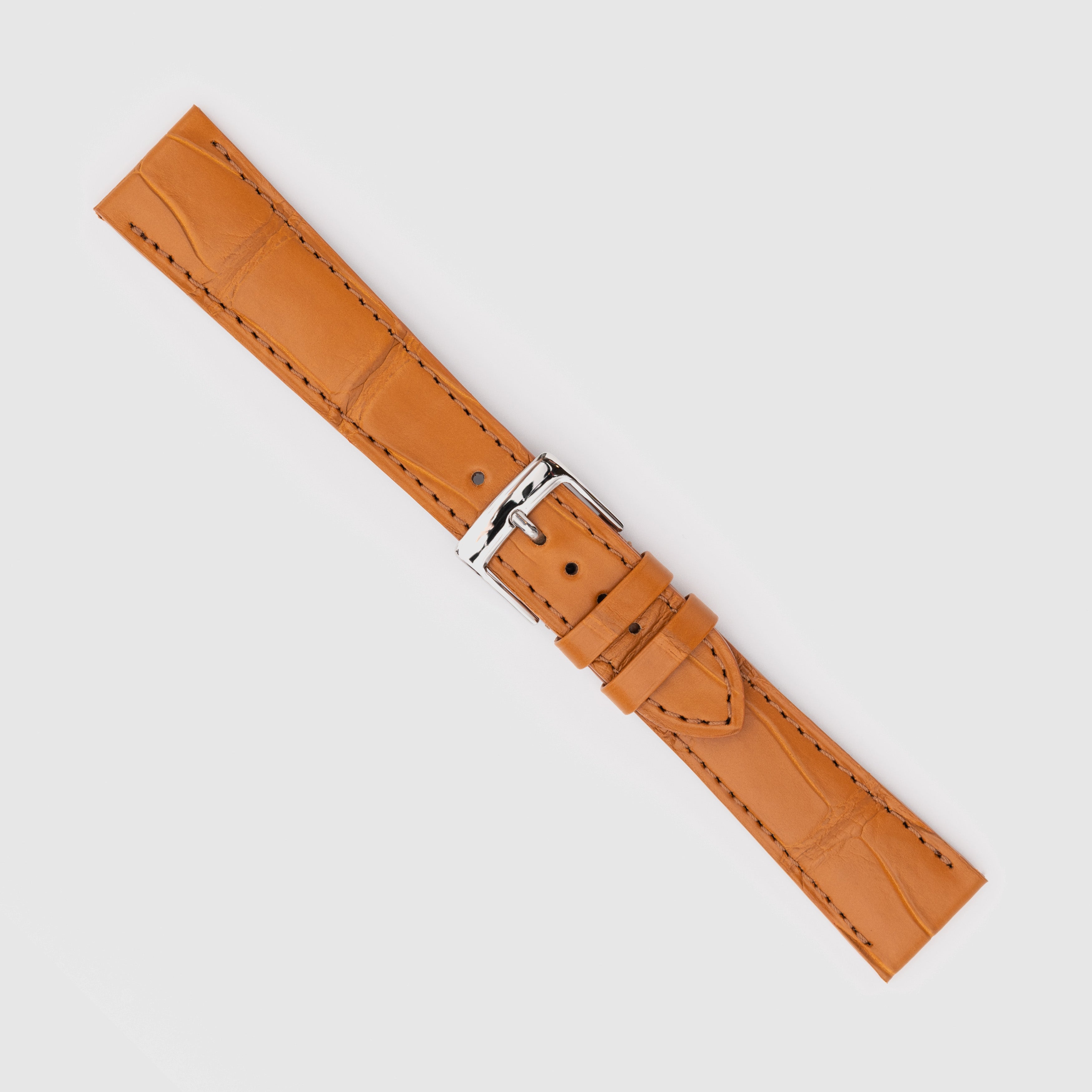 Camille Fournet Strap Alligator Matte Square Scales Light Honey