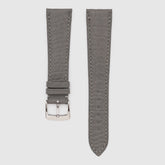 Camille Fournet Strap Alligator Matte Round Scales Charcoal Grey
