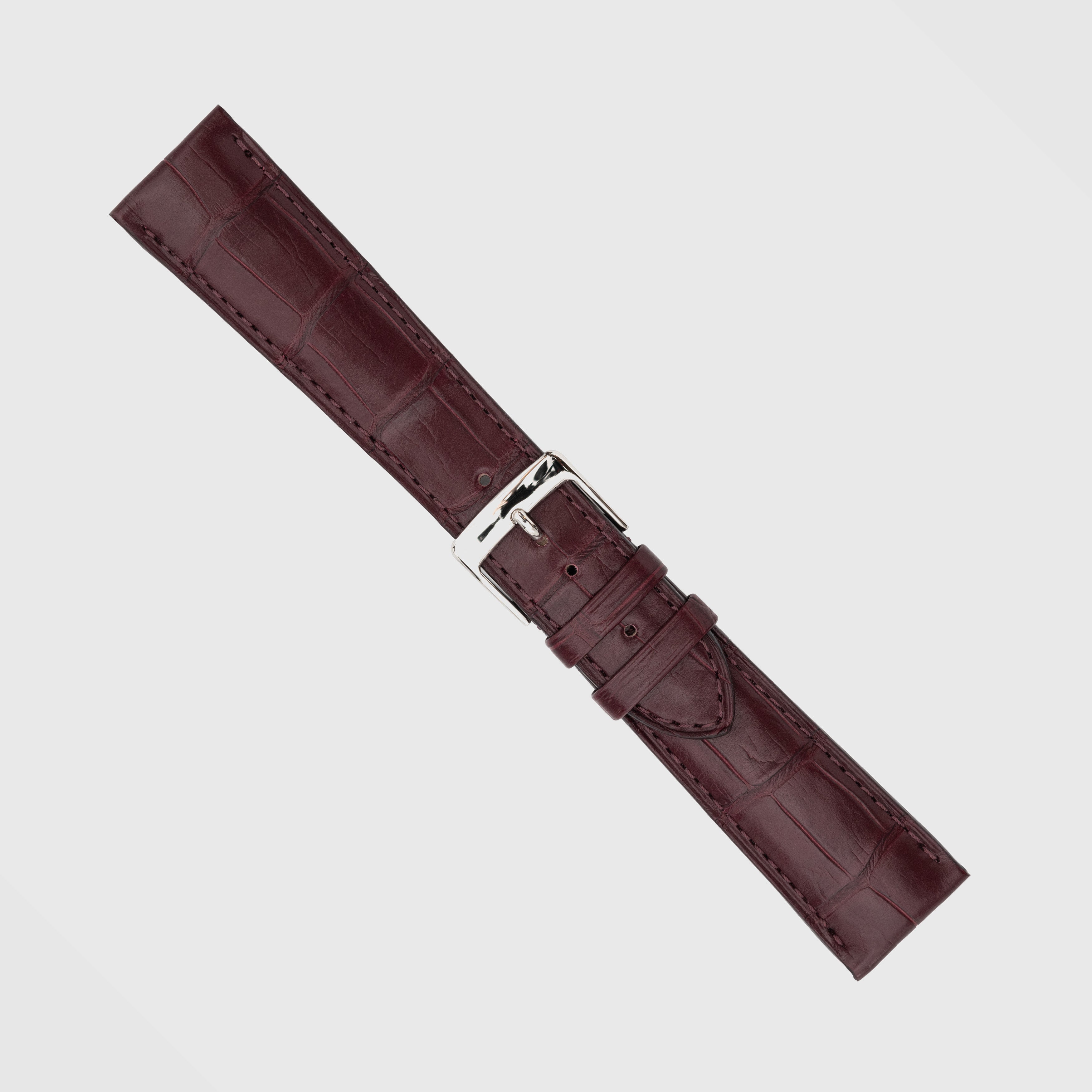 Camille Fournet Strap Alligator Matte Square Scales Crushed Raspberry (Multiple Sizes)