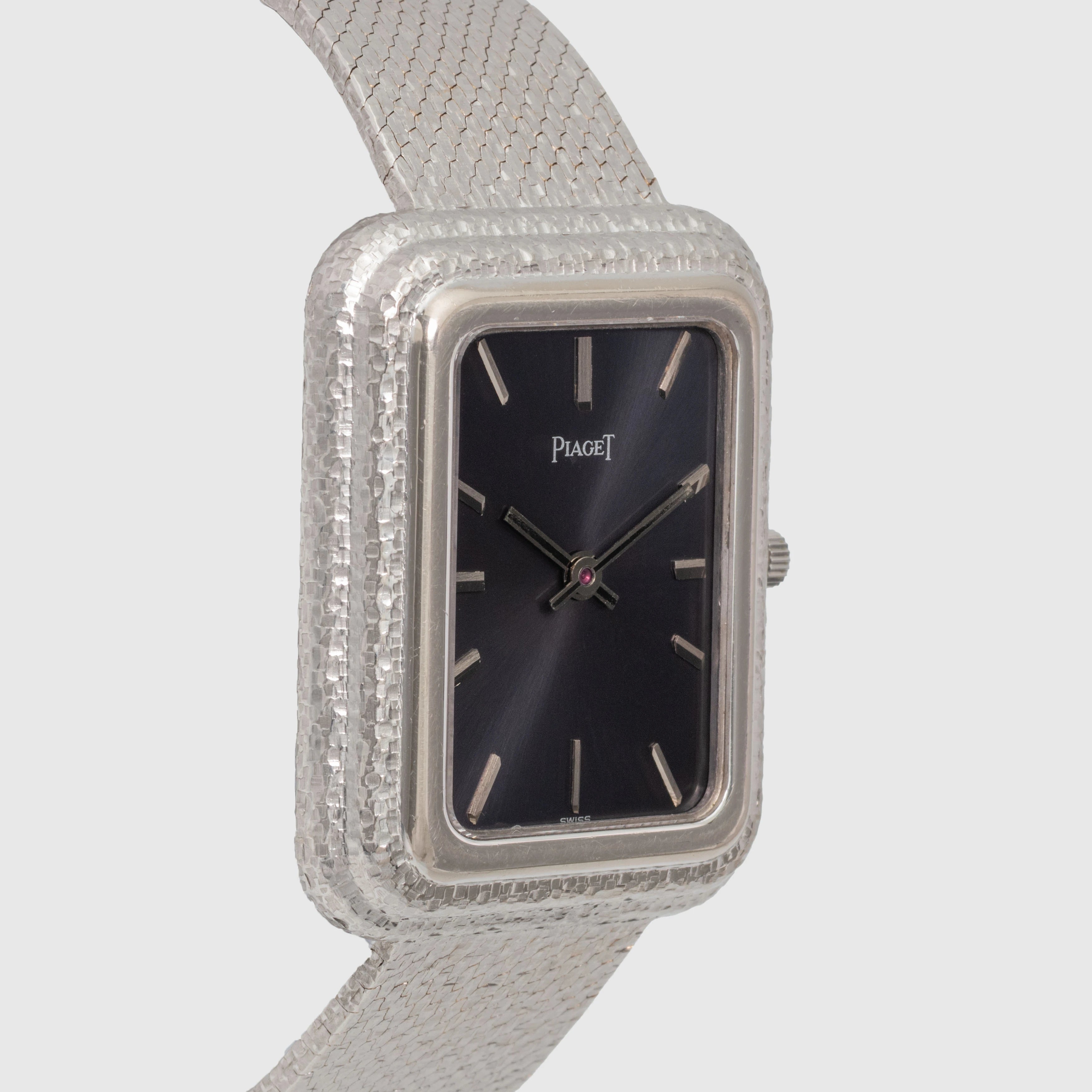 1970's Piaget Beta 21 Grey Dial 18K White Gold Ref. 14101 B561