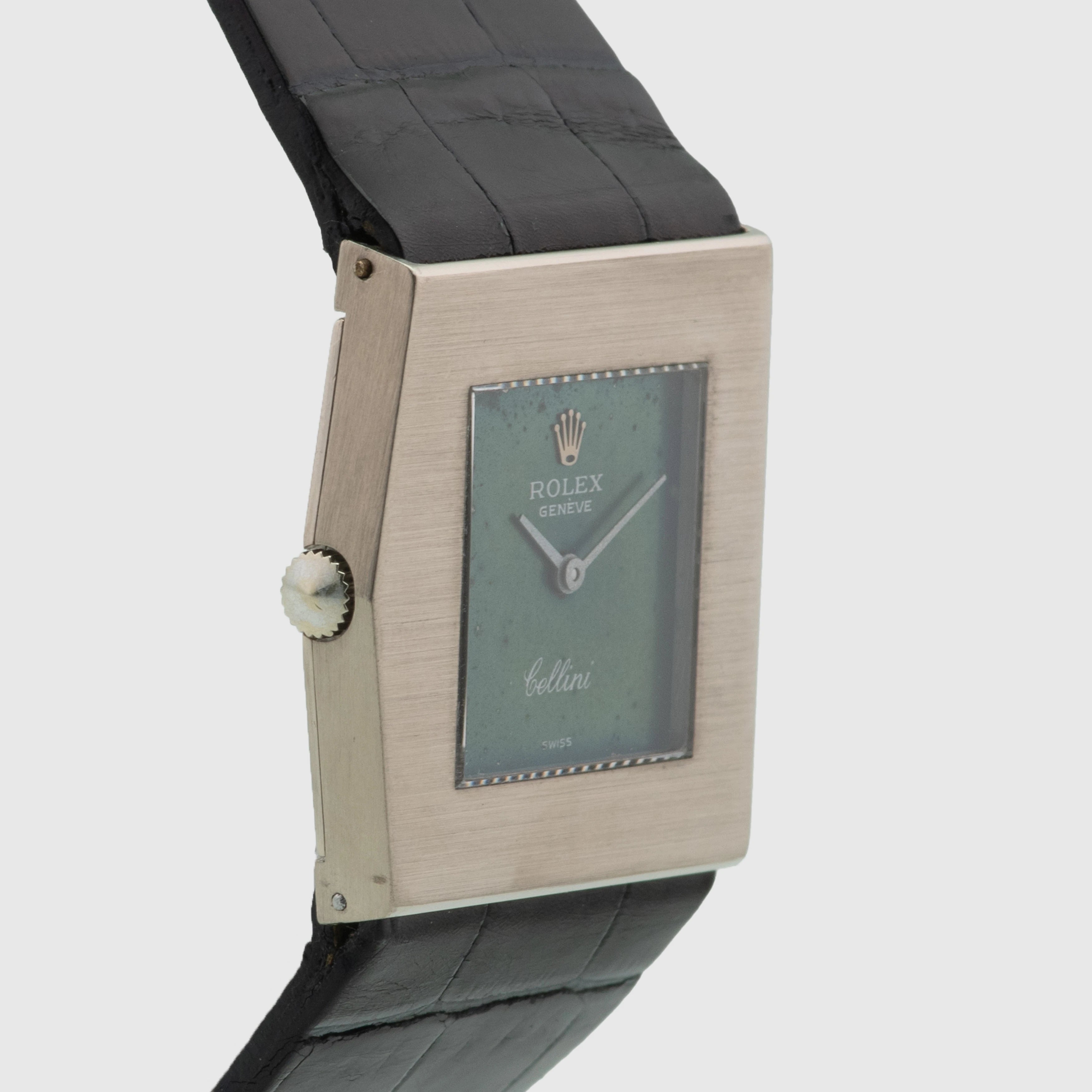 1975 Rolex Cellini King Midas WG Green tropical Dial Ref. 4017