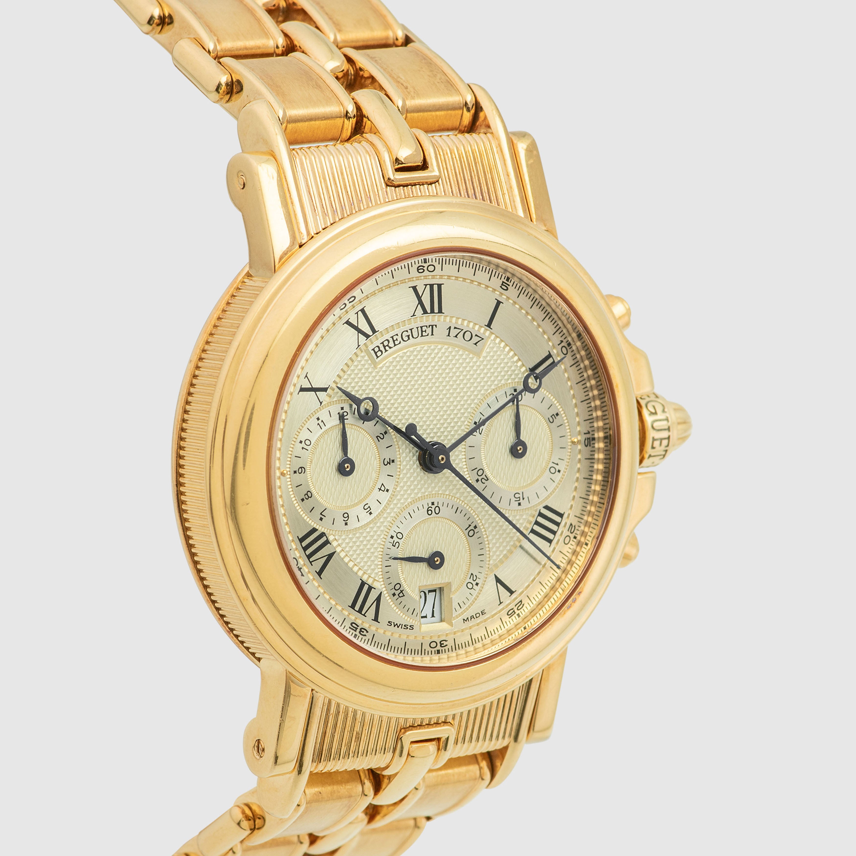 1998 Breguet Marine Chronograph 18k Yellow Gold Ref. 3460BA (with Box & Papers)