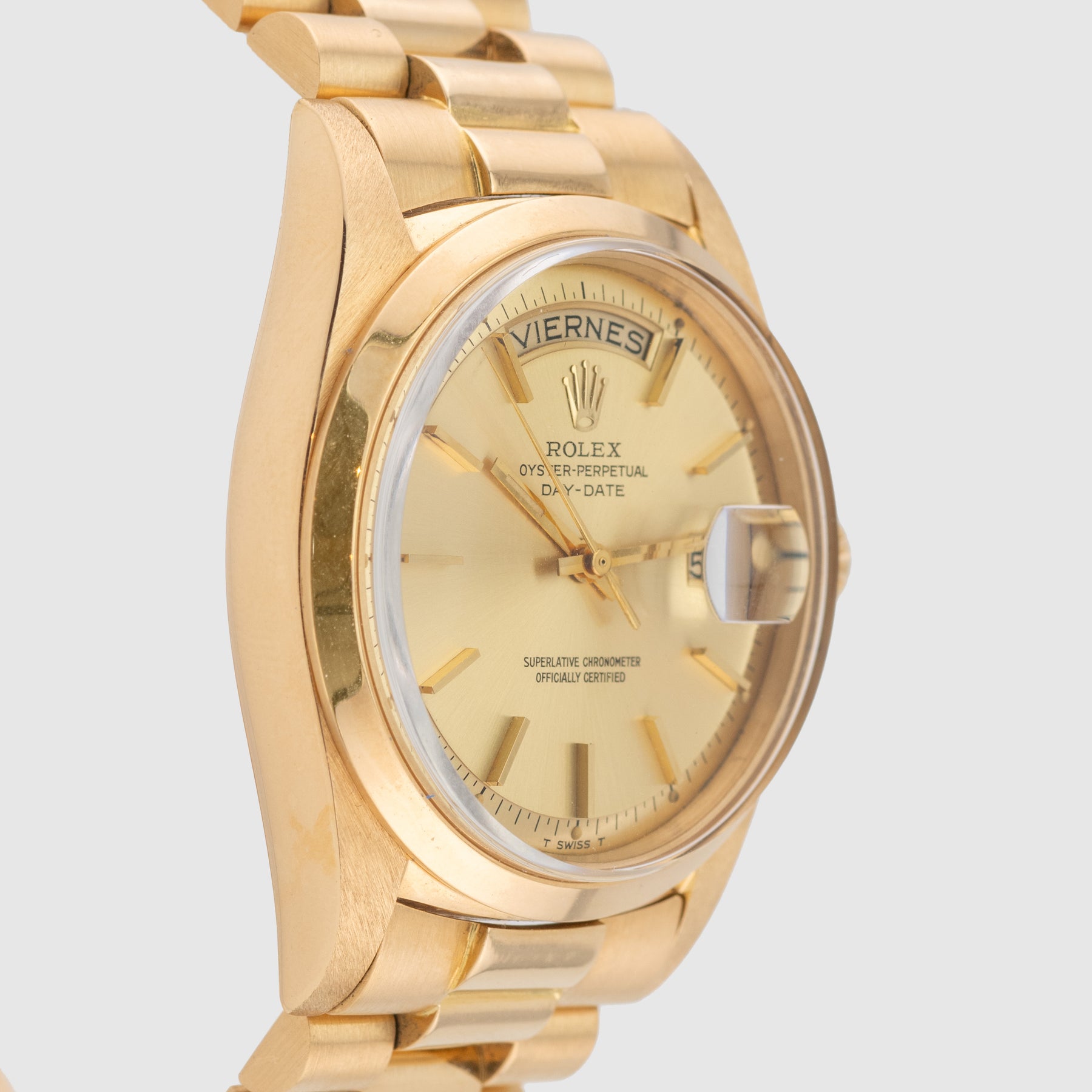 1967 Rolex Day Date  Champagne Pie Pan Dial Ref. 1802