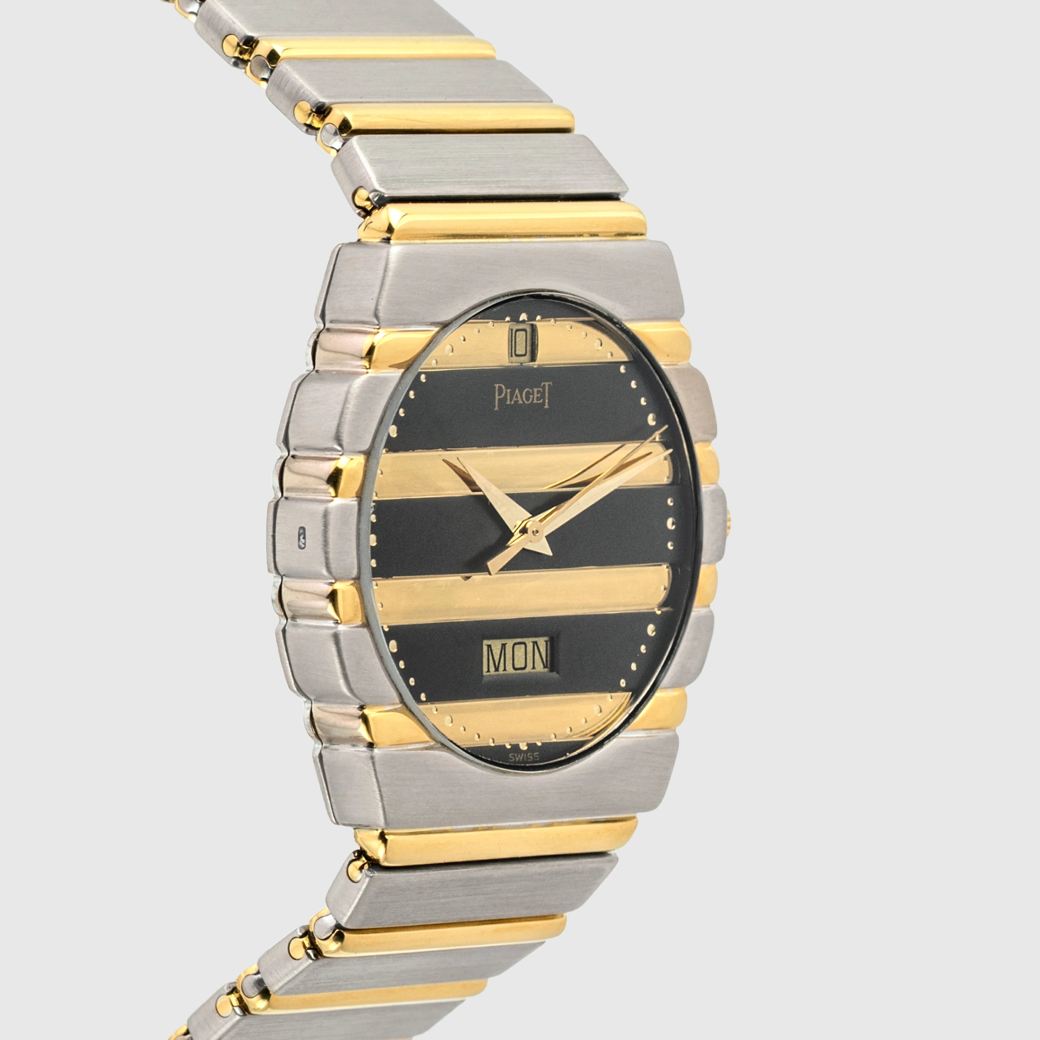 1985 Piaget Polo Grey Dial with Gold Gradrons 18K WG & YG Ref. 15562 C701