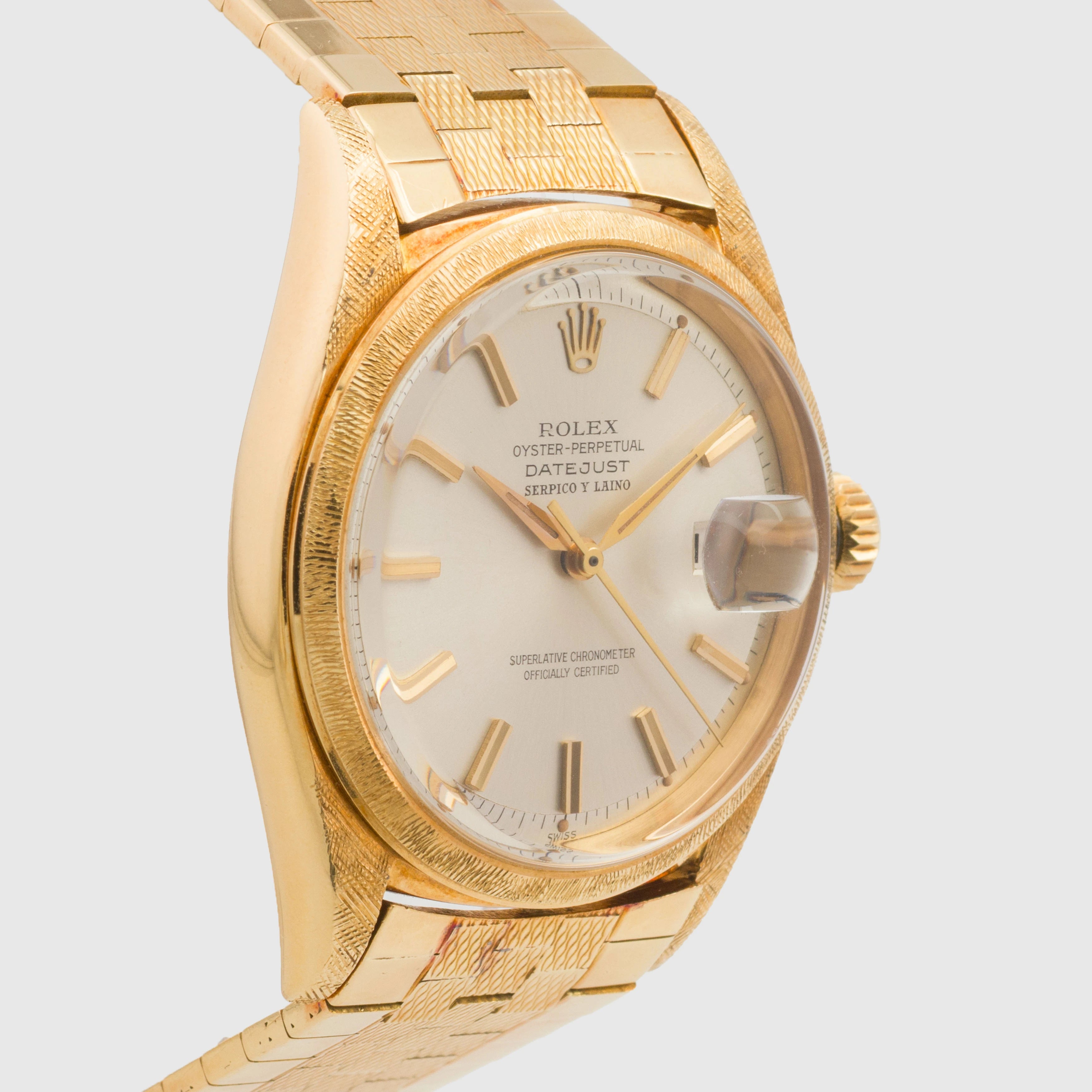 1962 Rolex Datejust Serpico Y Laino with Special Bracelet Ref. 1602