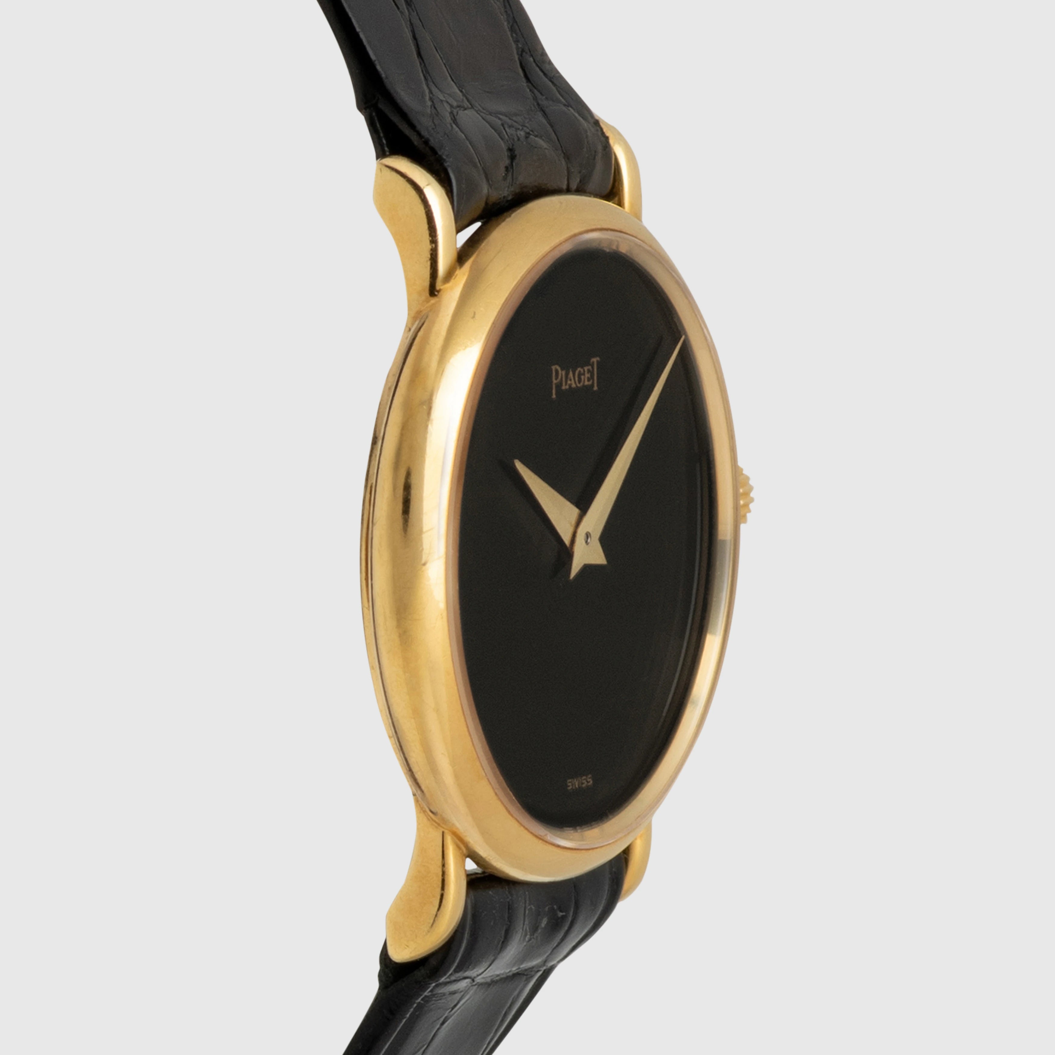 1990's Piaget Dancer 18k Yellow Gold Onyx Dial Ref. 9005