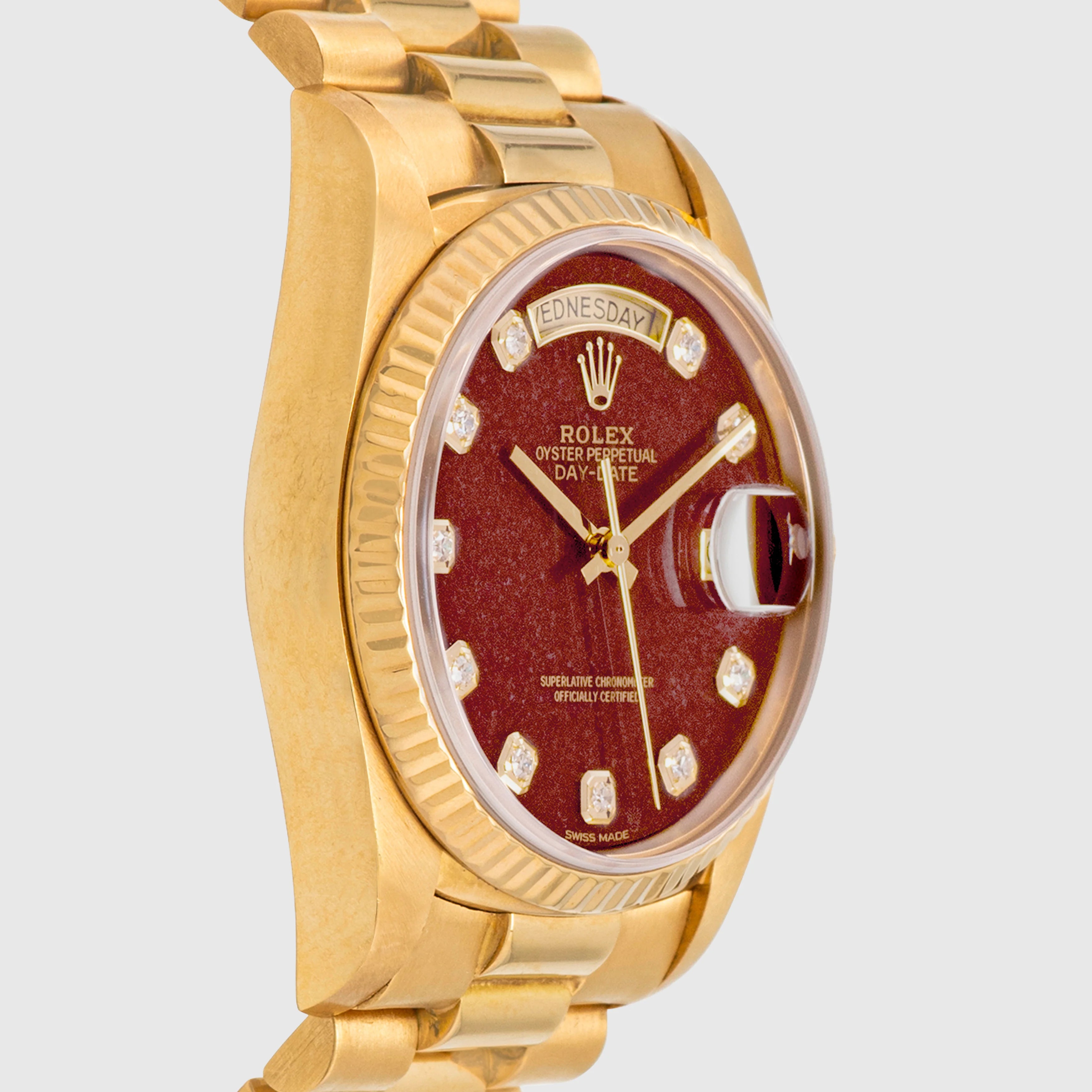 1988 Rolex Day Date Rubellite Diamond Dial Ref. 18038