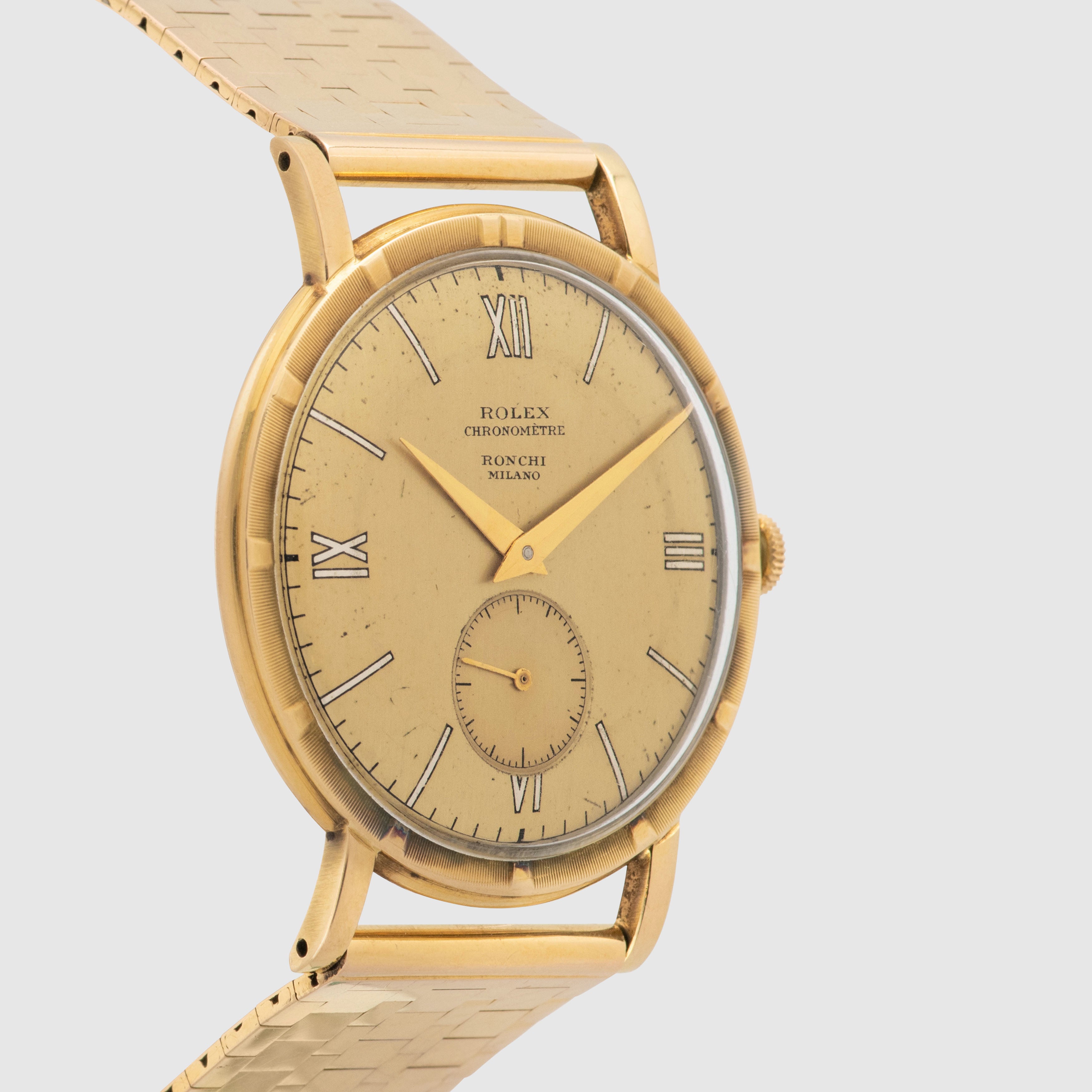 1955 Rolex Chronometre Metropolitan 18K Yellow Gold 'Ronchi Milano' Ref. 4325