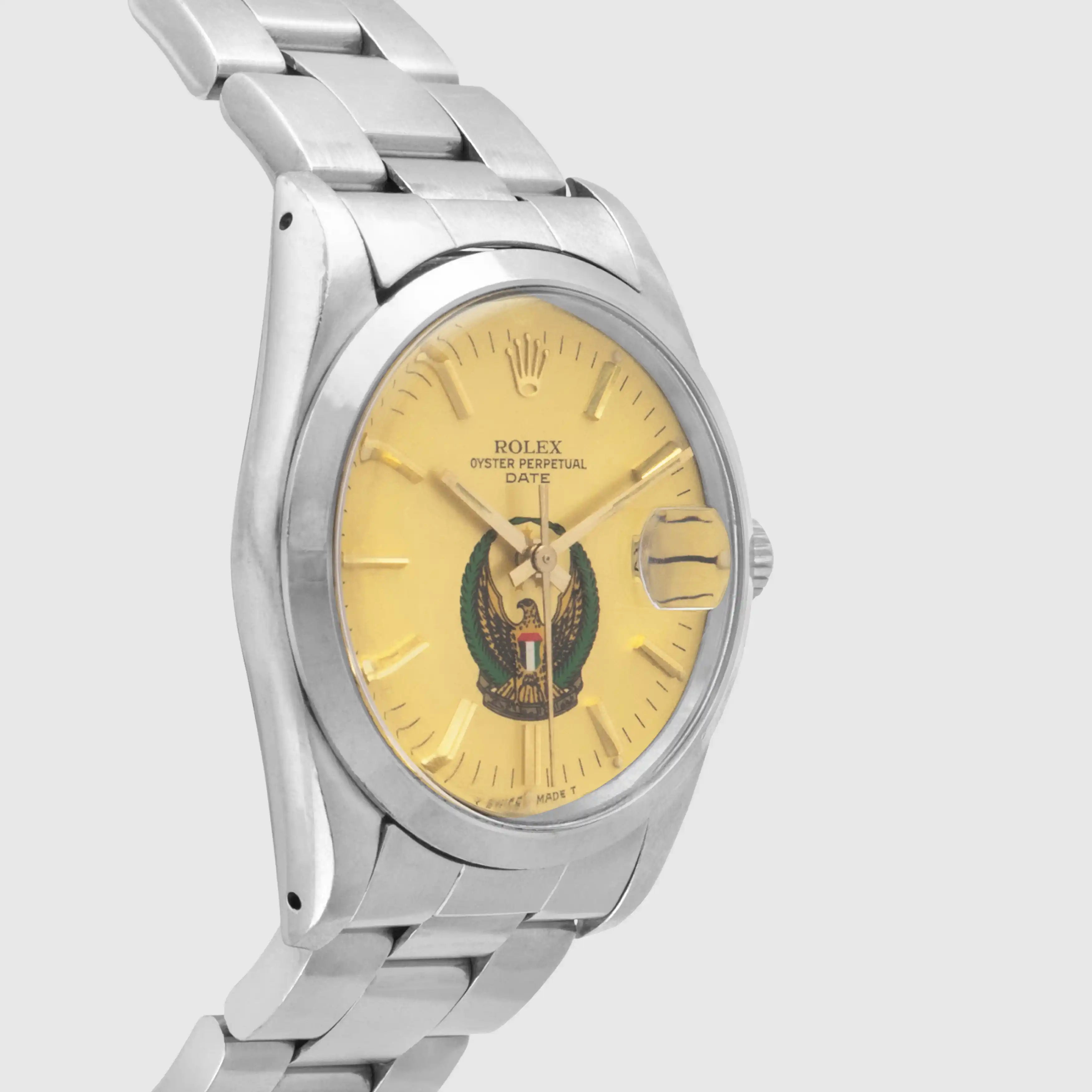 1985 Rolex Oyster Perpetual Date Champagne Dial 'UAE Armed Forces' Ref. 15000